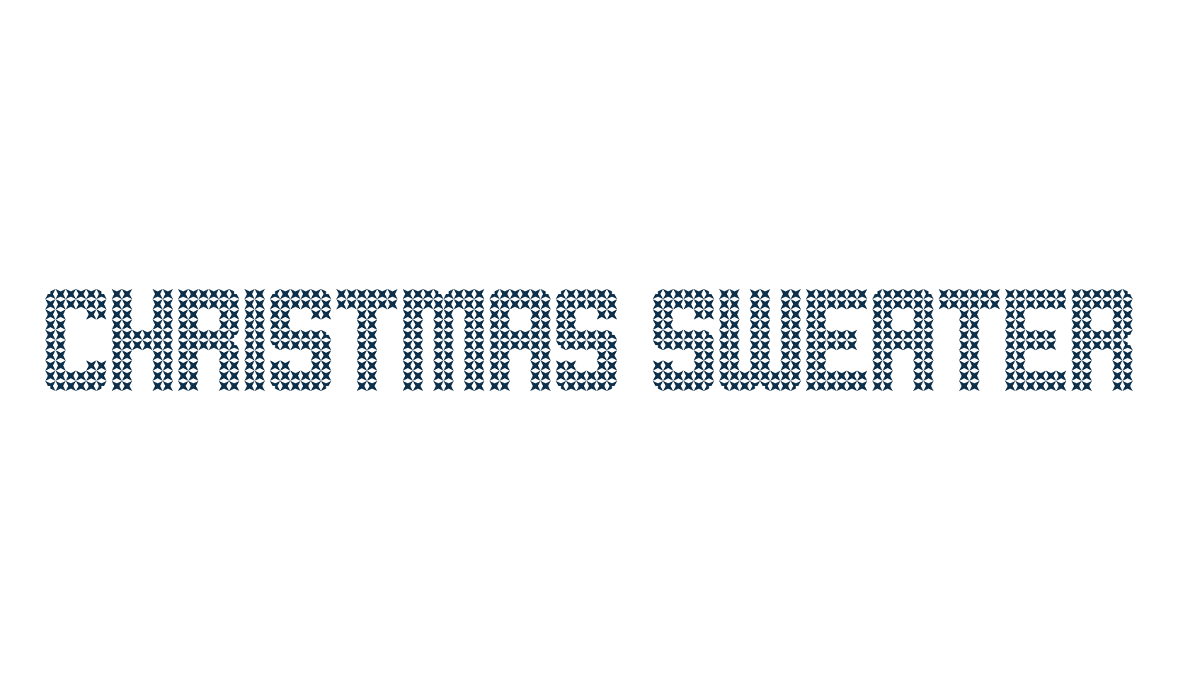 Christmas Sweater, decorative font preview