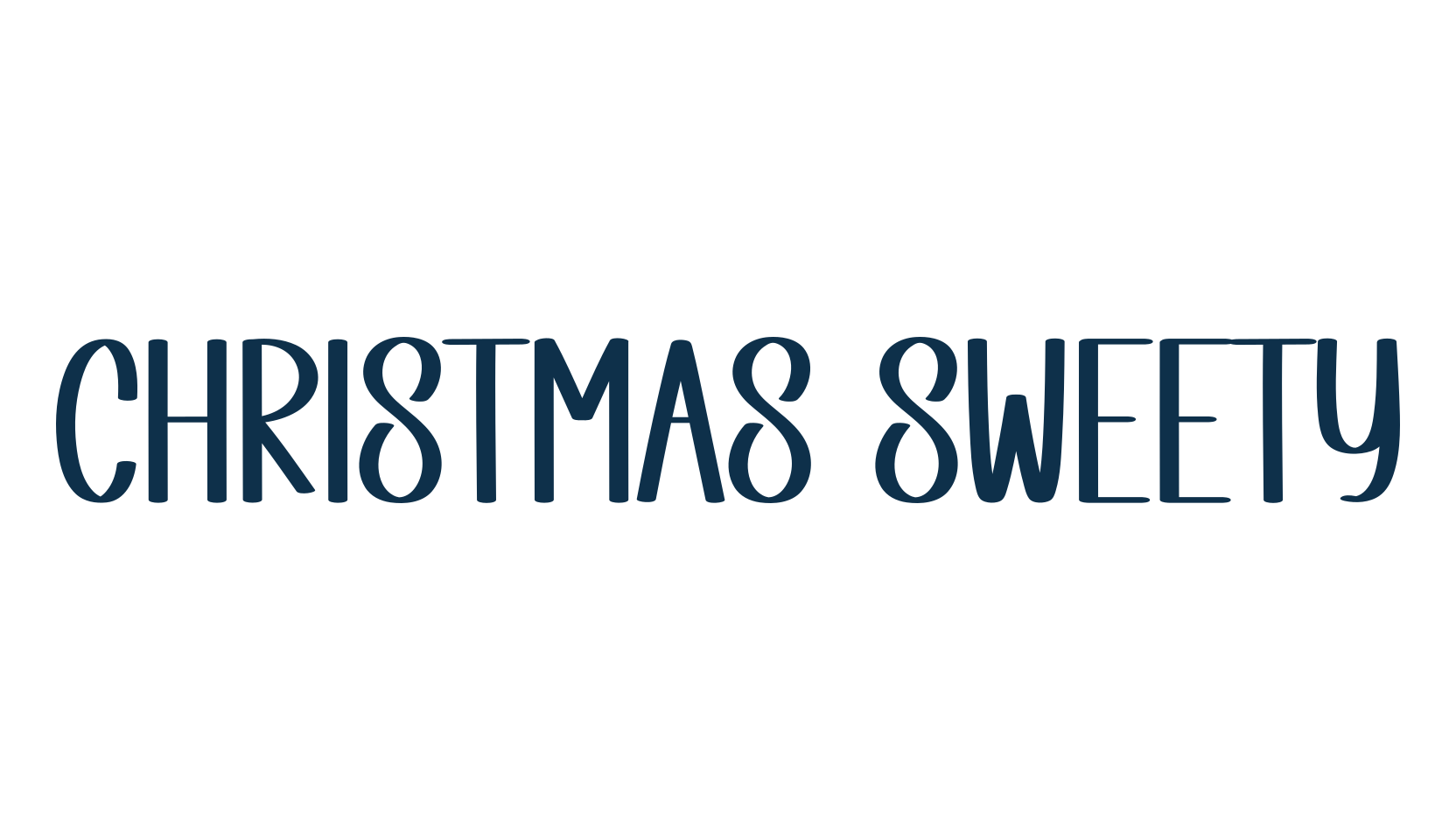 Christmas Sweety, fancy decorative font preview
