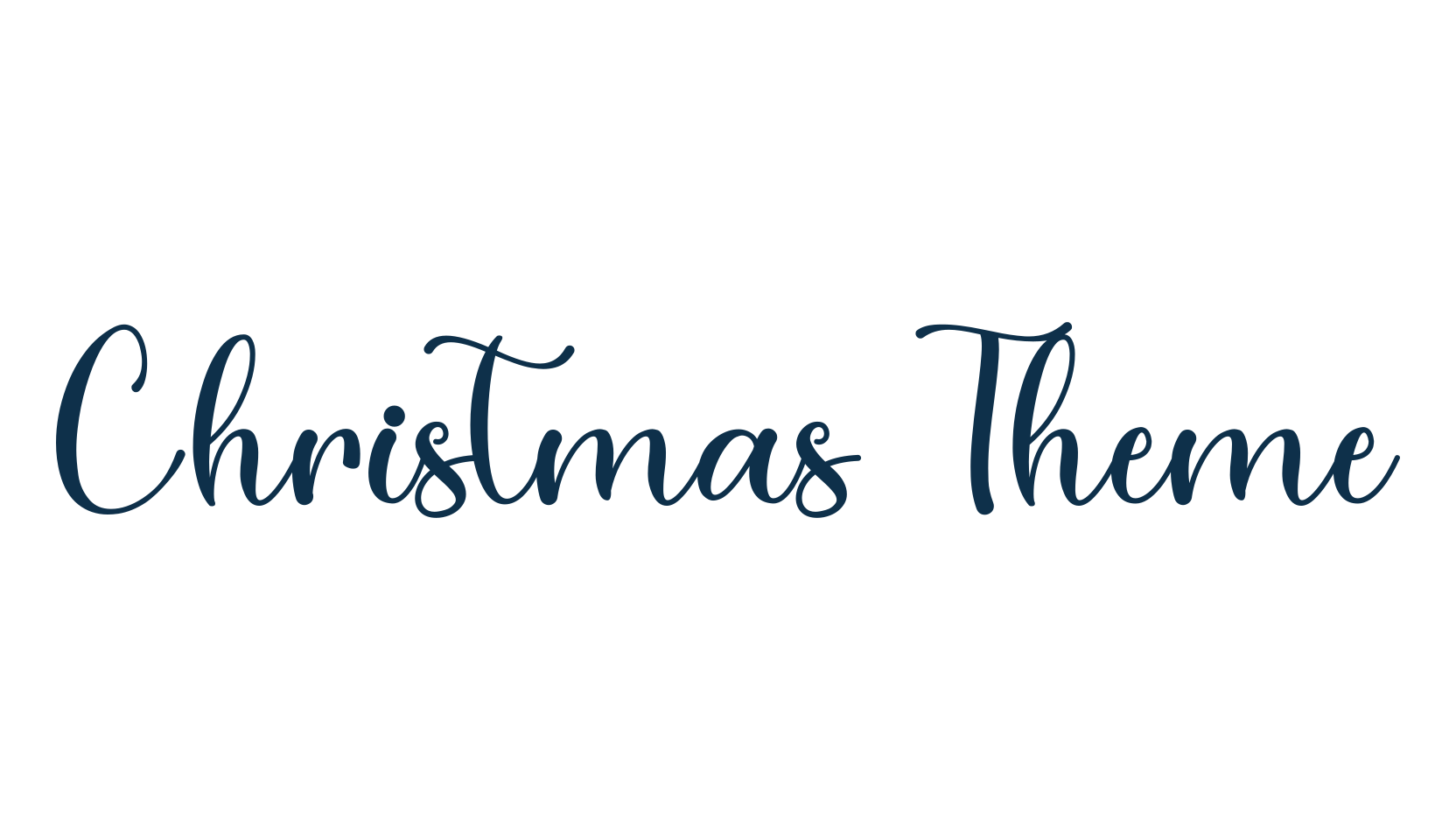 Christmas Theme, fancy decorative font preview