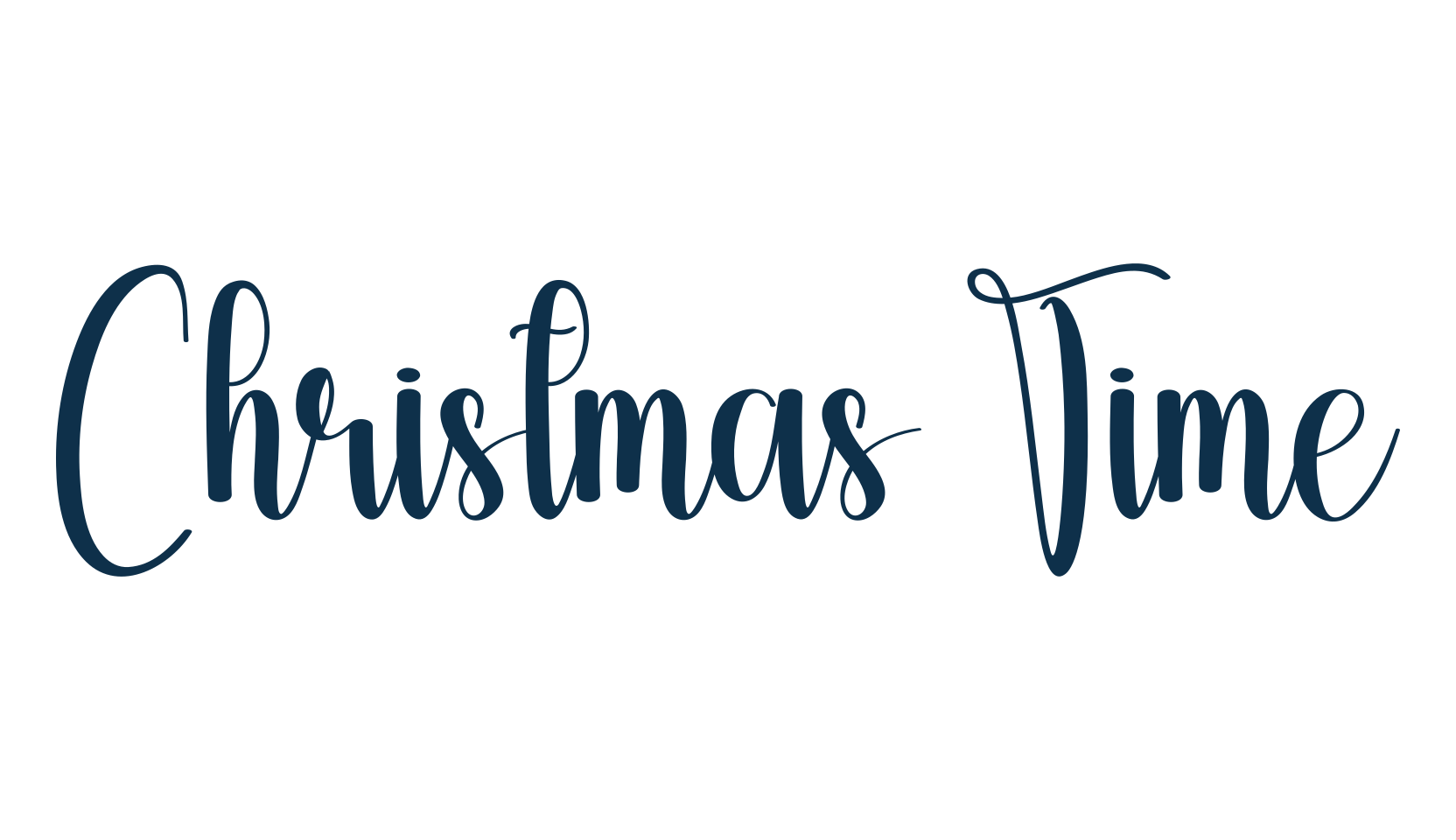 Christmas Time, fancy various decorative script calligraphy font preview