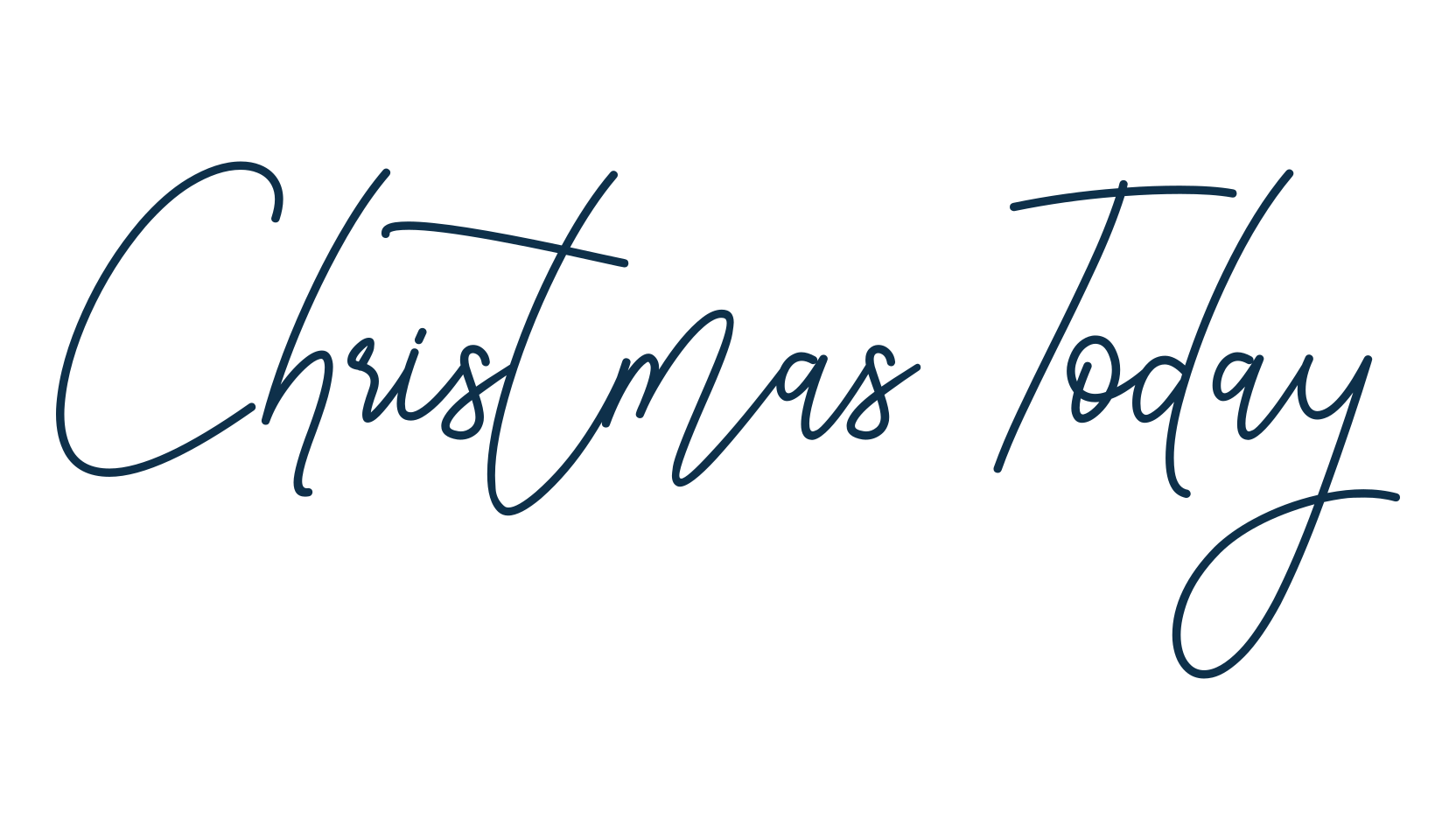 Christmas Today, script handwritten fancy decorative calligraphy font preview