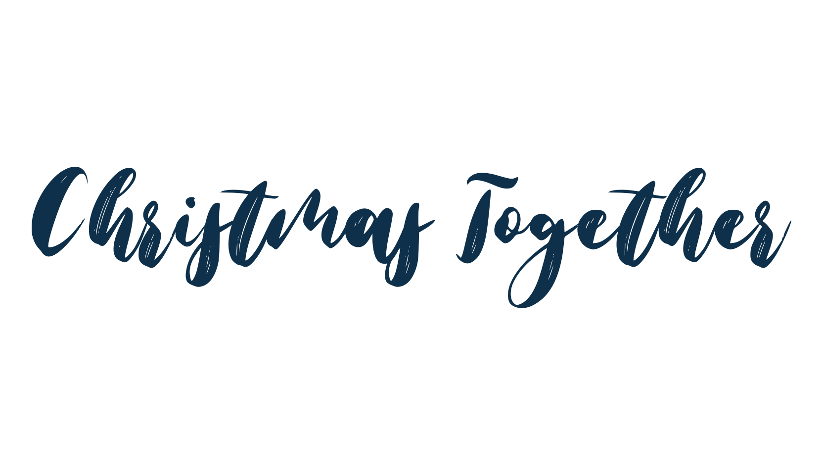 Christmas Together, fancy decorative font preview