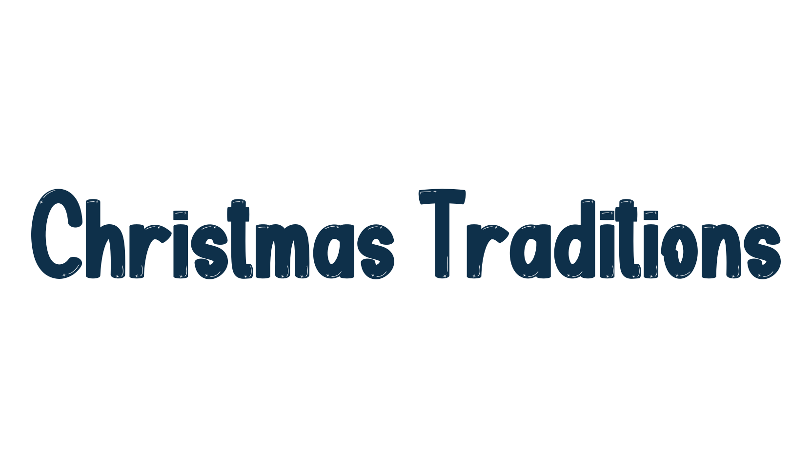 Christmas Traditions, fancy various decorative font preview