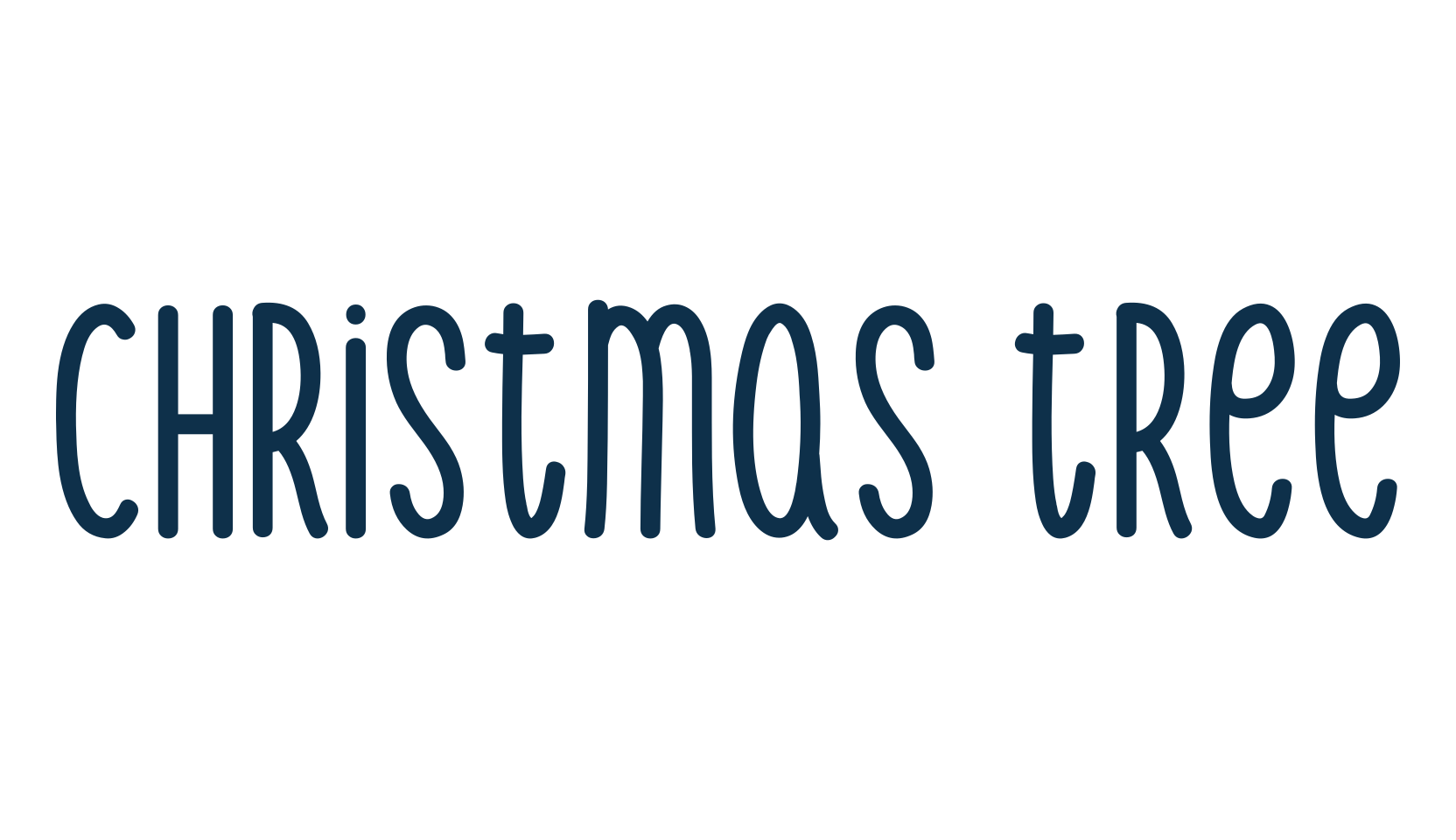 Christmas Tree (christmas-tree-2), fancy various decorative script calligraphy font preview