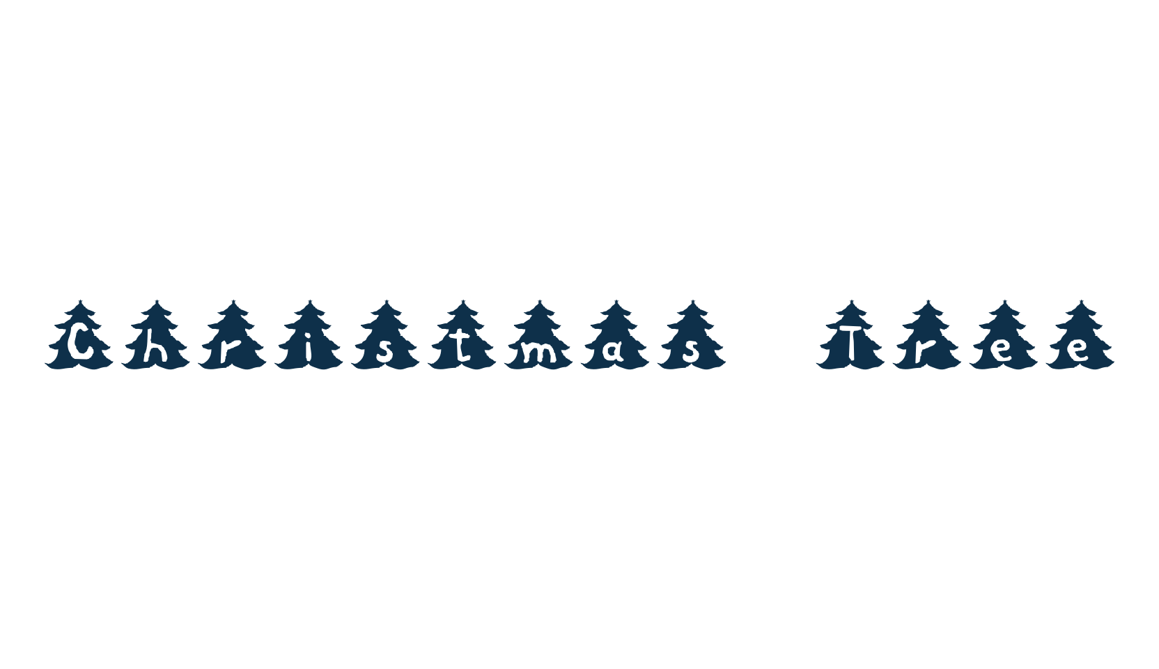 Christmas Tree (christmas-tree), display market font preview