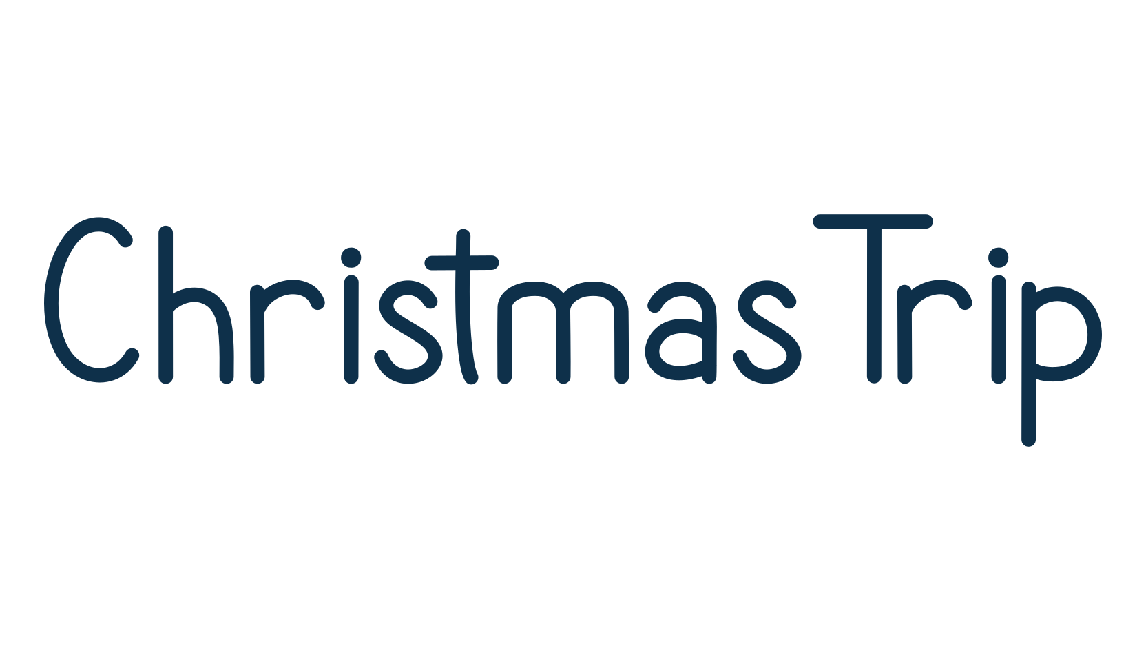 Christmas Trip, fancy decorative font preview
