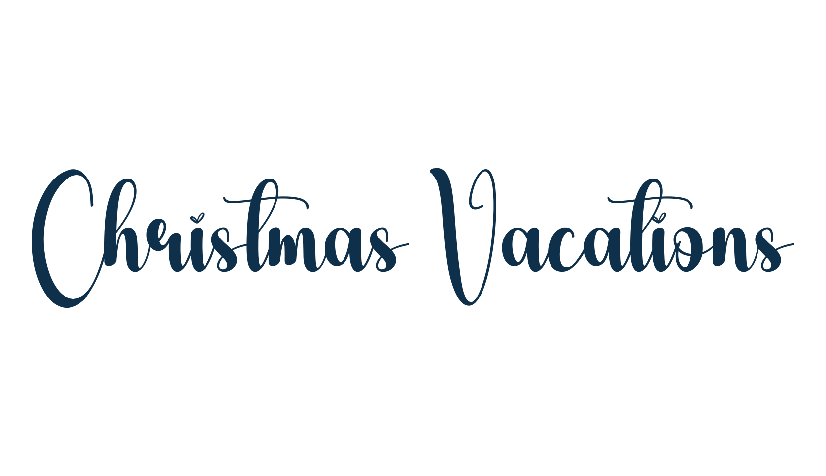 Christmas Vacations, fancy decorative font preview