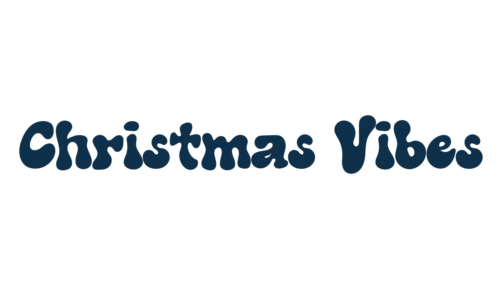 Christmas Vibes, fancy groovy decorative font preview