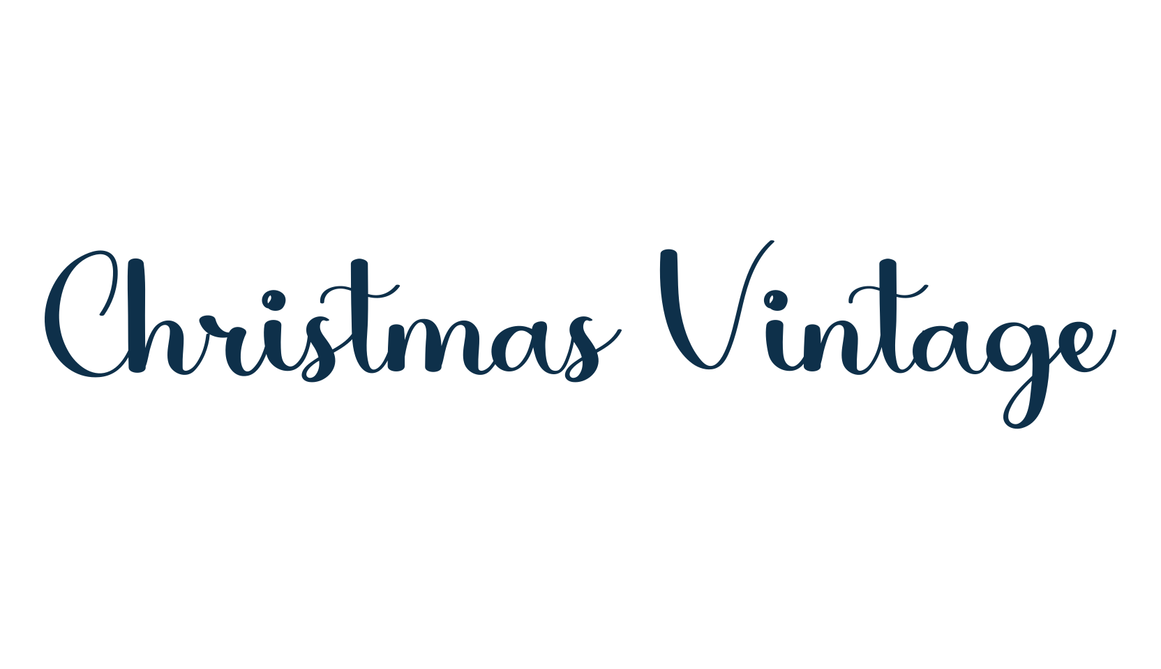 Christmas Vintage, fancy decorative font preview