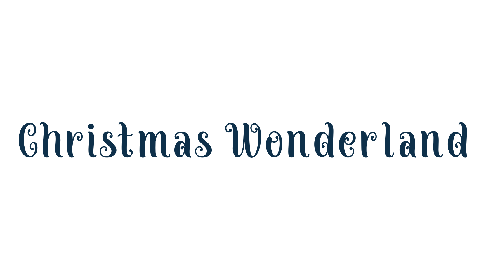 Christmas Wonderland, display market font preview