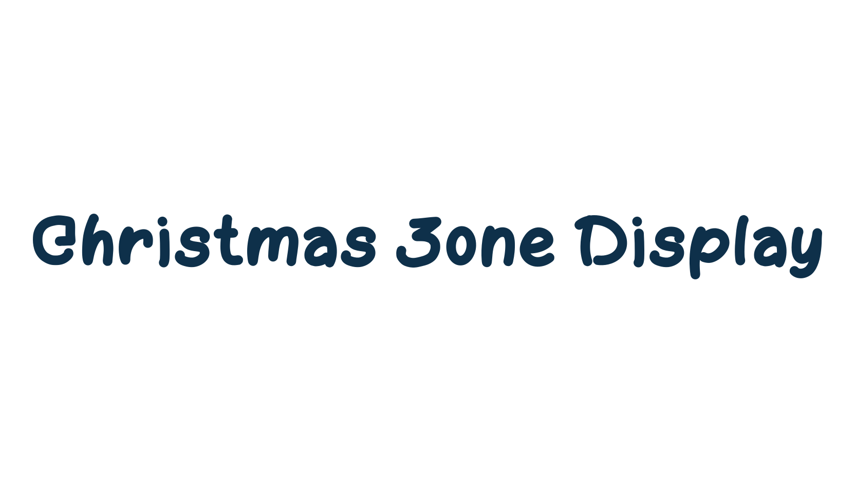 Christmas Zone Display, script handwritten fancy decorative calligraphy font preview