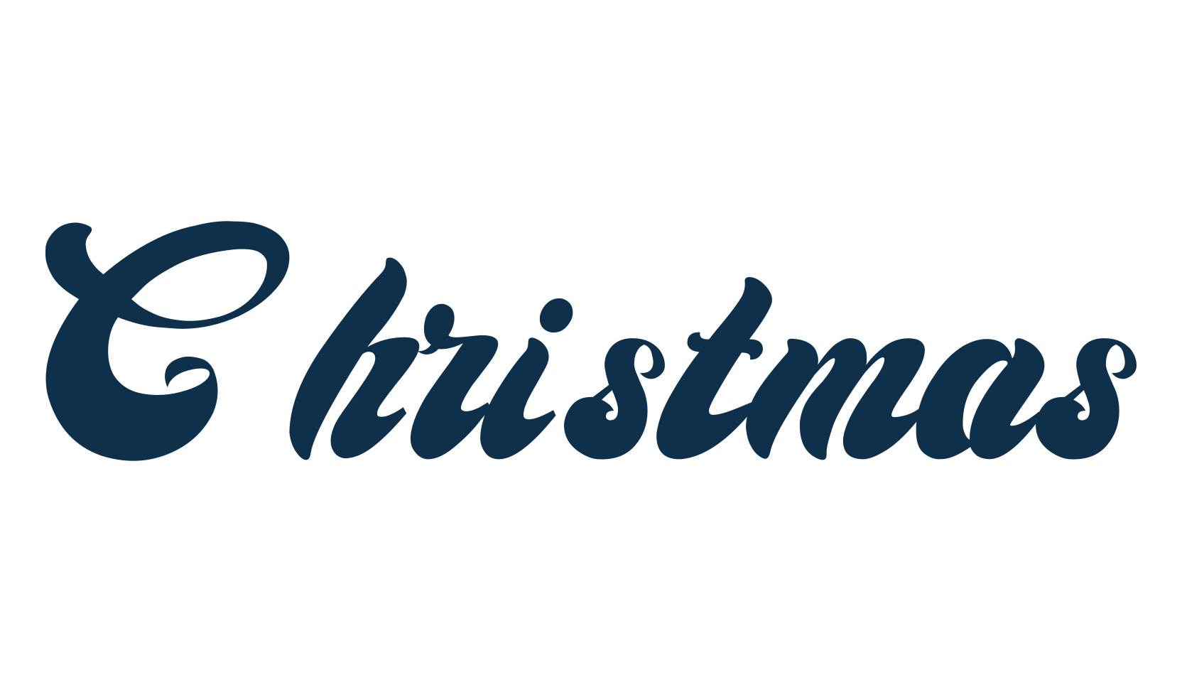 Christmas (christmas), old school font preview