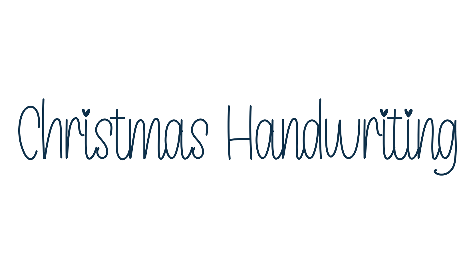 Christmas Handwriting, script handwritten fancy decorative calligraphy font preview