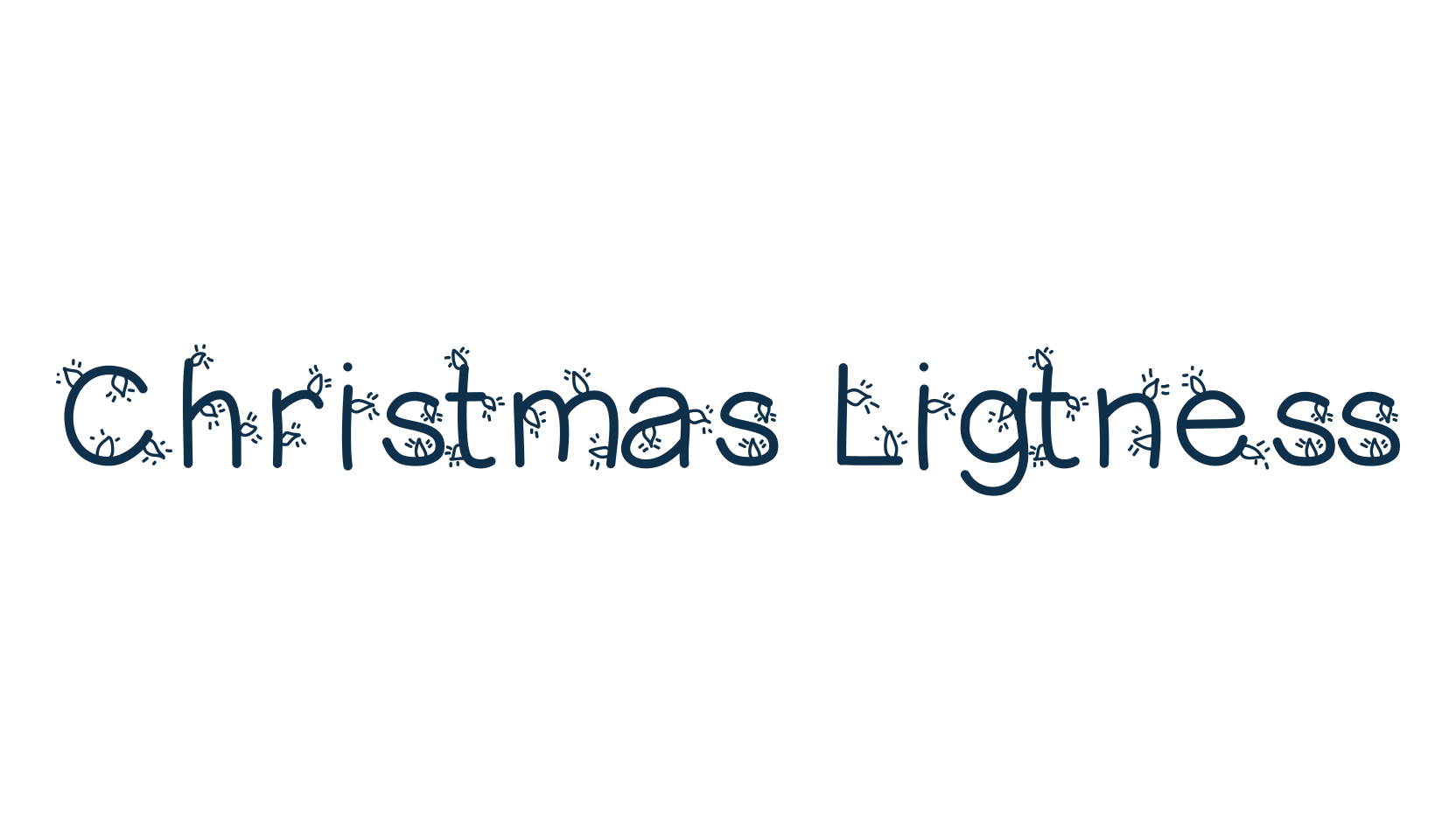 Christmas Ligtness, display market font preview