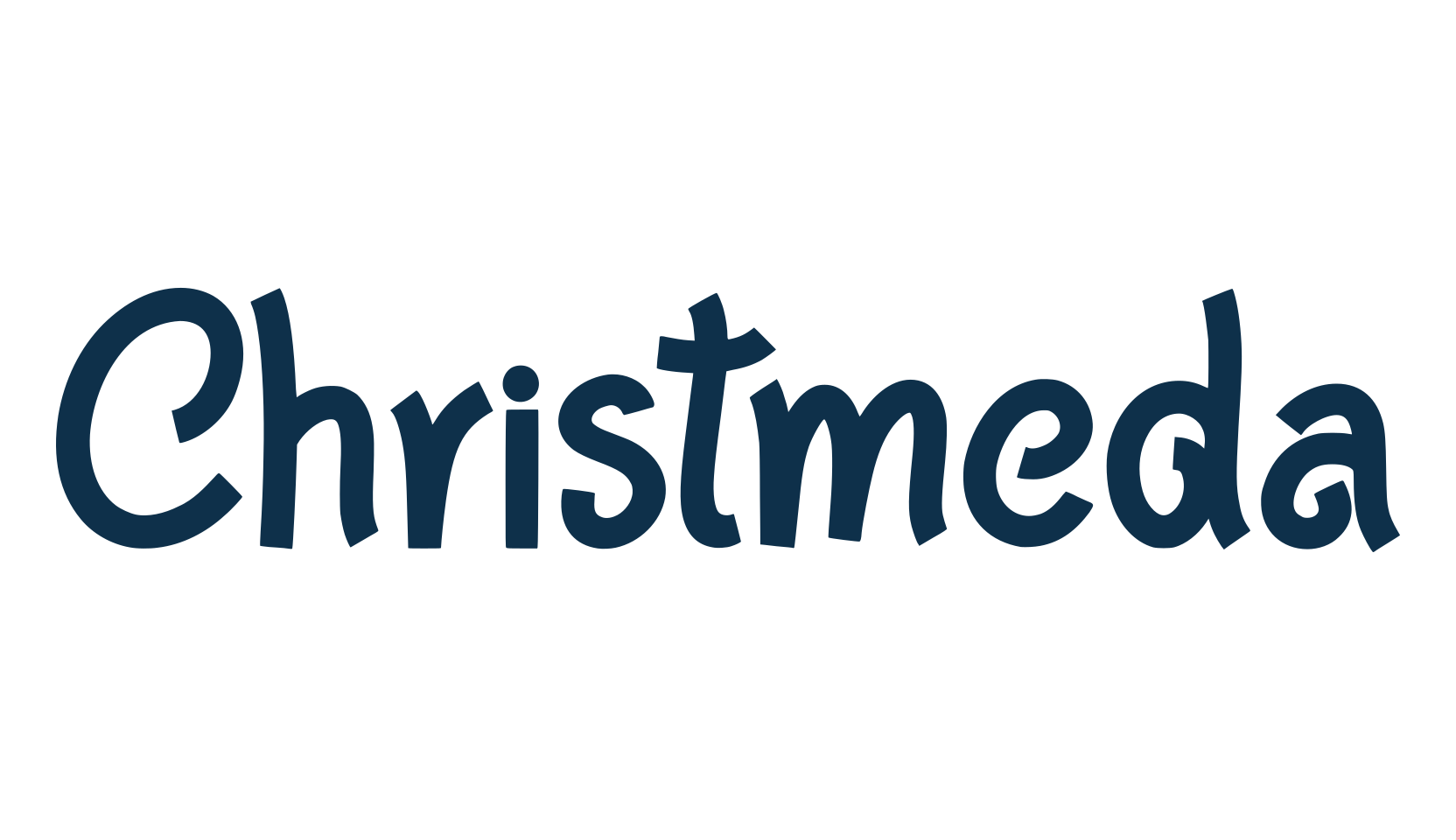 Christmeda, fancy decorative font preview