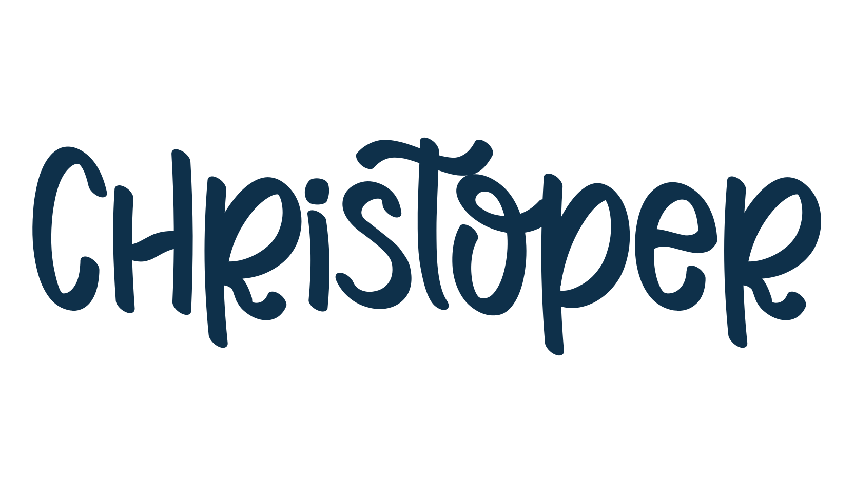 Christoper, script handwritten fancy decorative calligraphy font preview