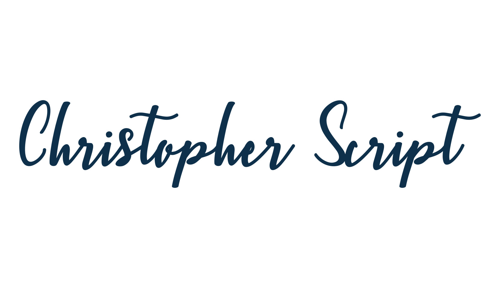Christopher Script, script calligraphy fancy decorative font preview