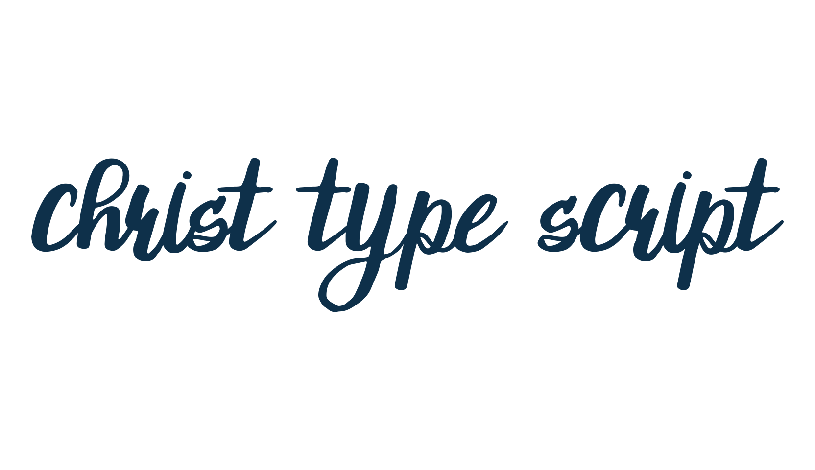Christ Type Script, handwriting font preview