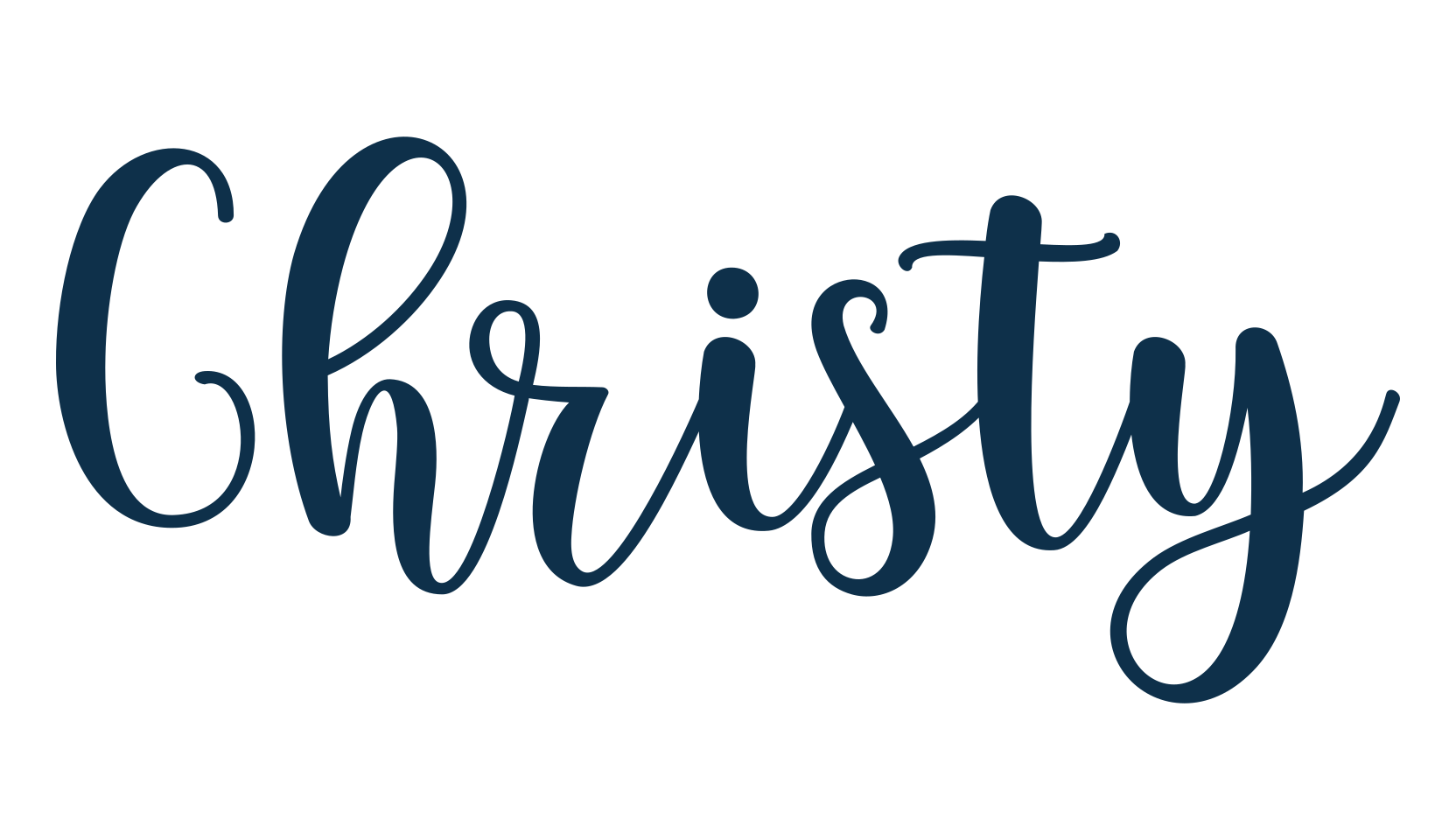 Christy, fancy decorative font preview