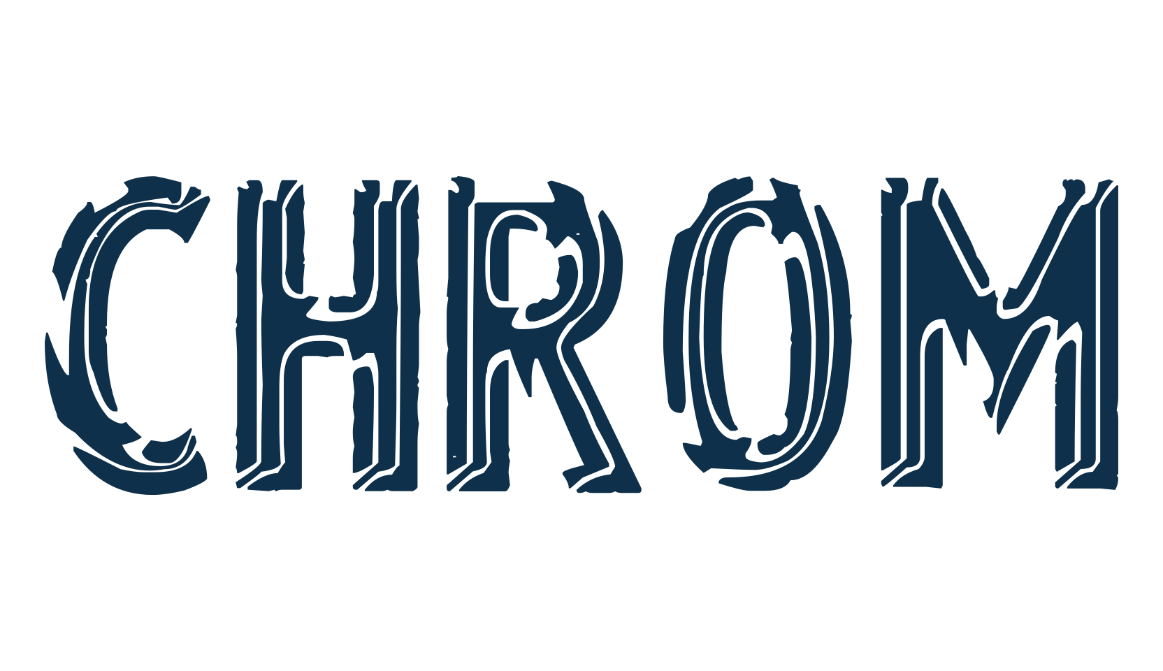 Chrom, fancy retro decorative font preview