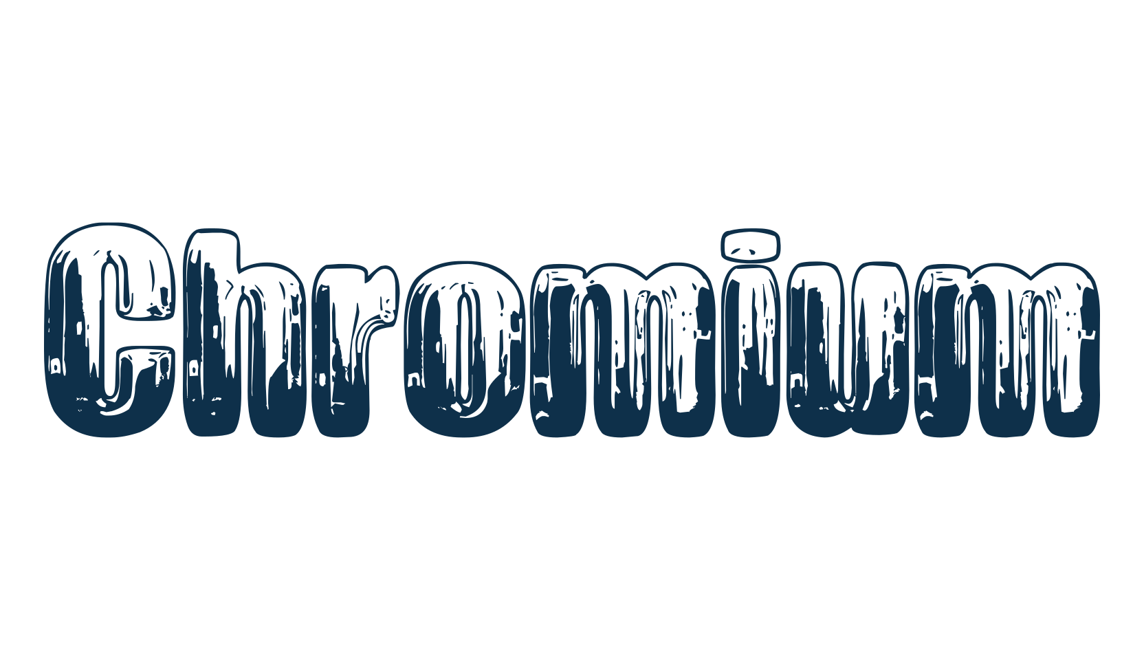 Chromium, fancy decorative font preview