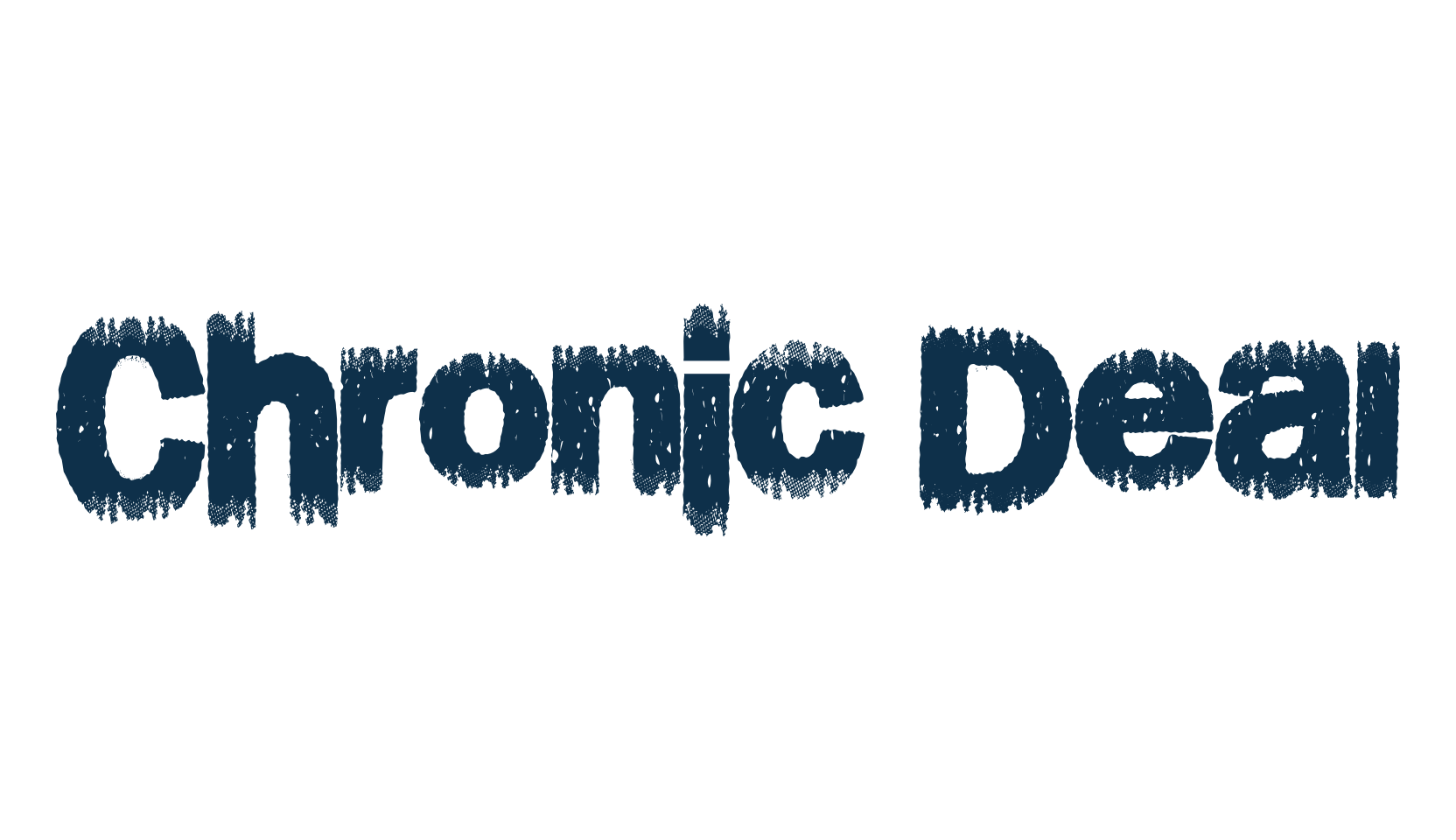 Chronic Deal, fancy eroded decorative font preview