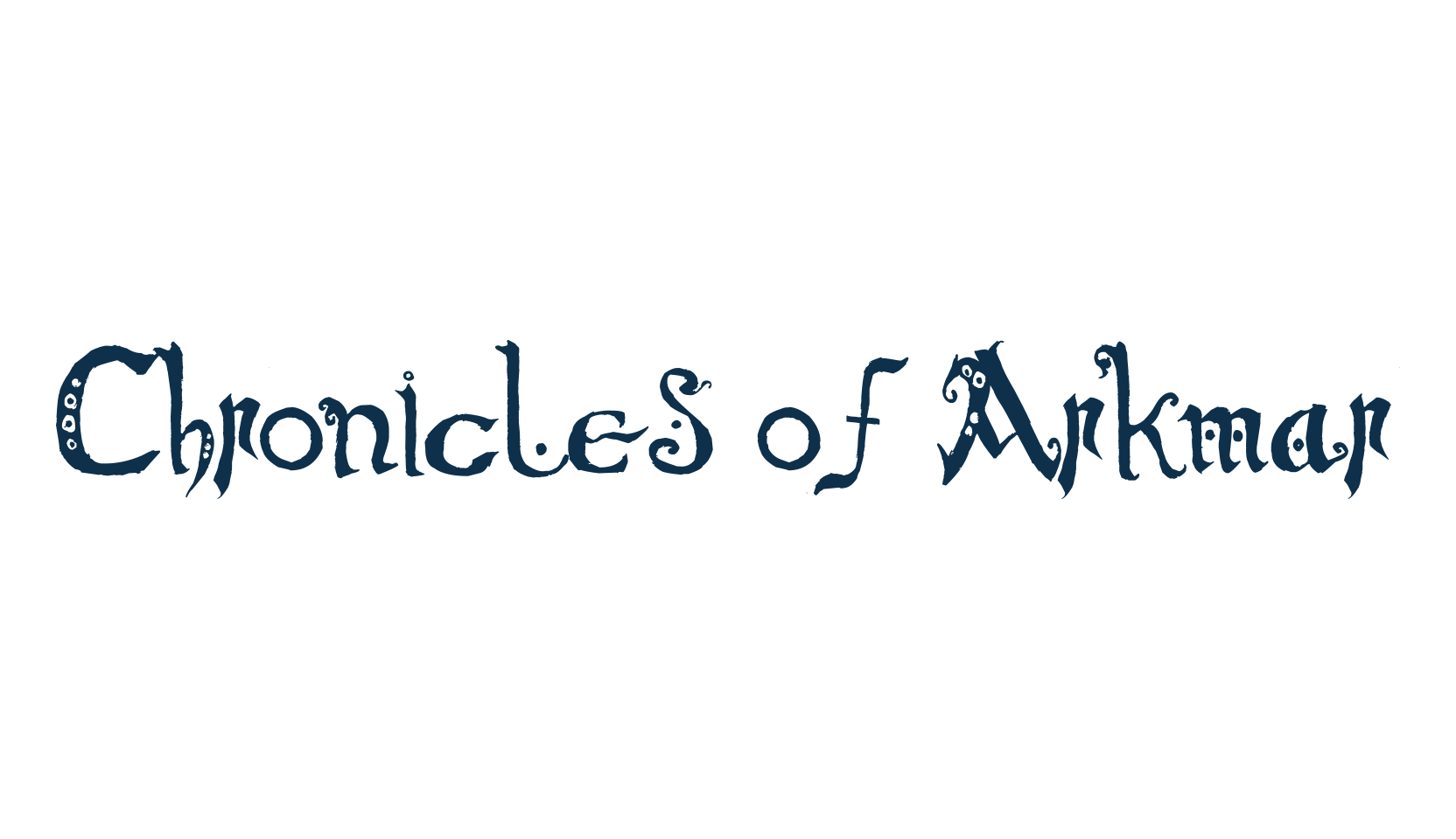 Chronicles of Arkmar, various font preview