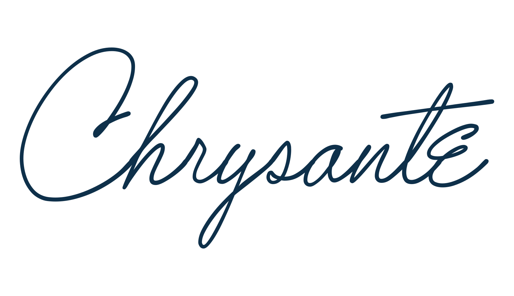 Chrysante, handwriting font preview