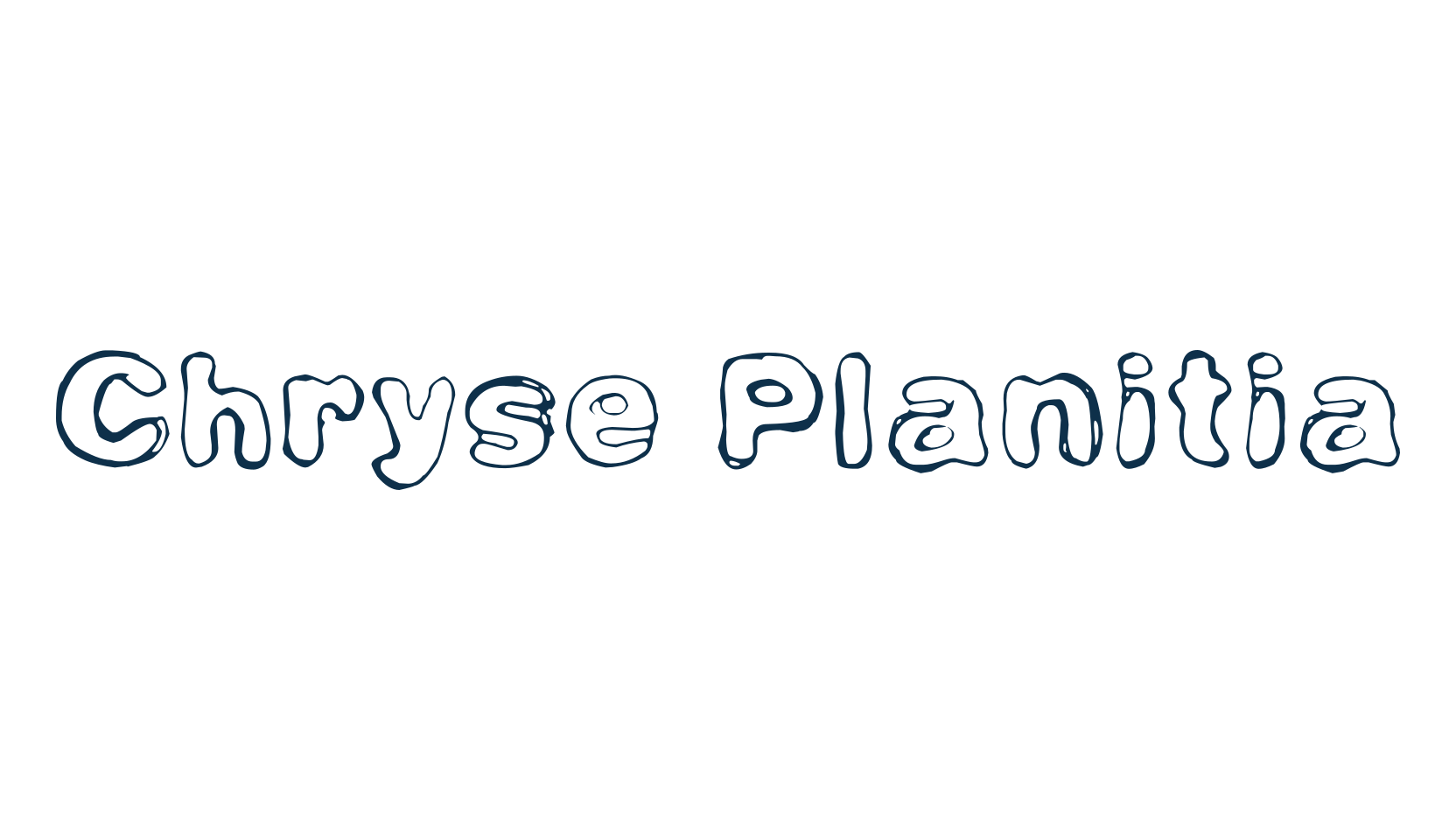 Chryse Planitia, fancy eroded decorative font preview