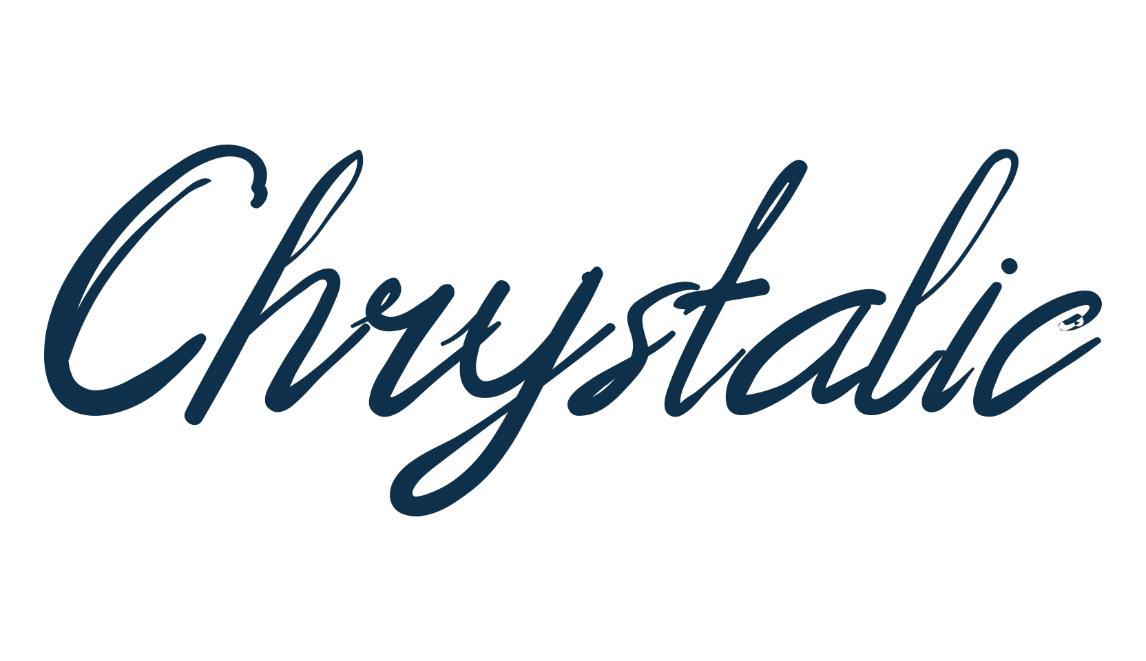 Chrystalic, script handwritten fancy decorative calligraphy font preview