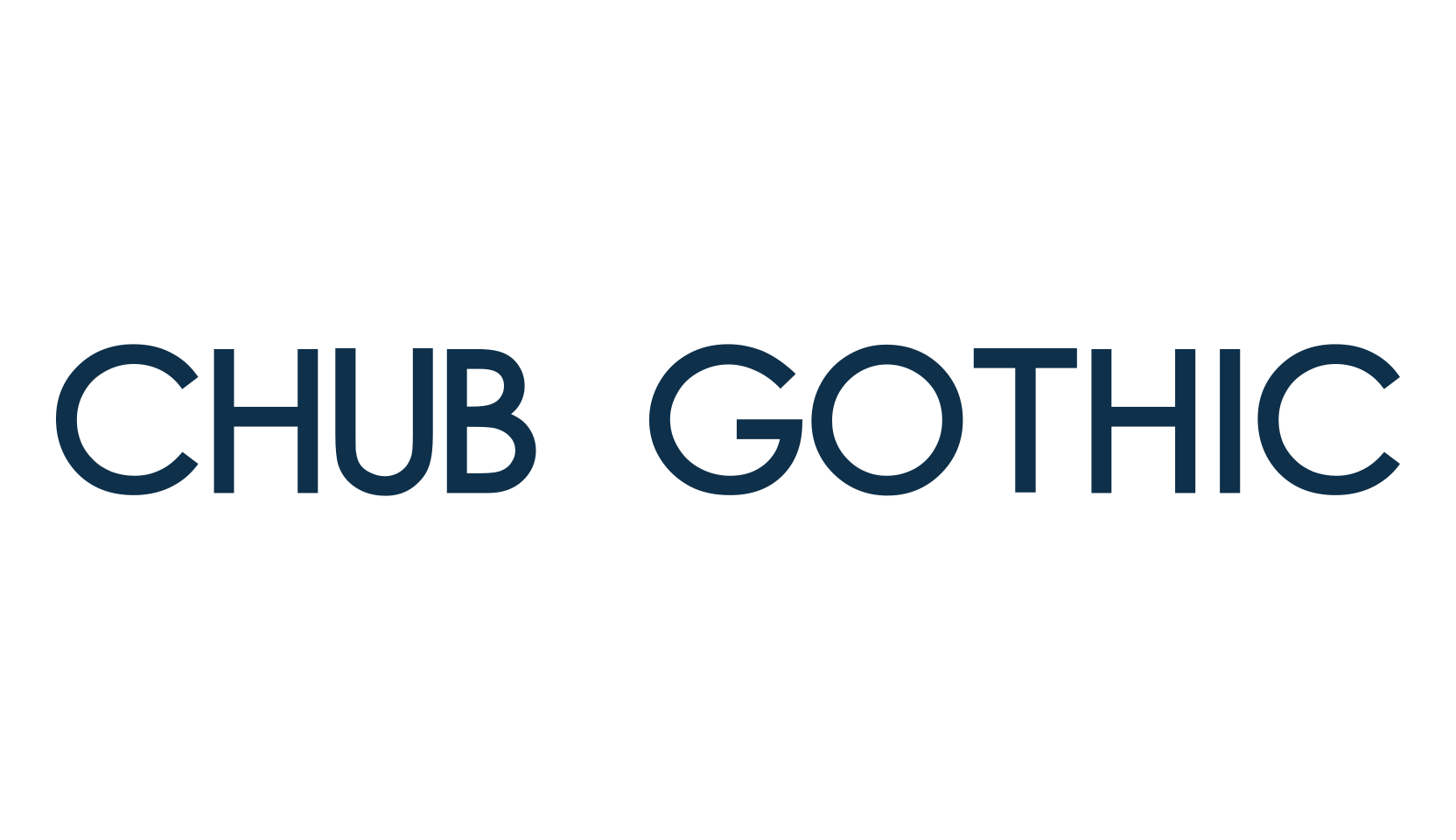 Chub Gothic, basic sans serif font preview
