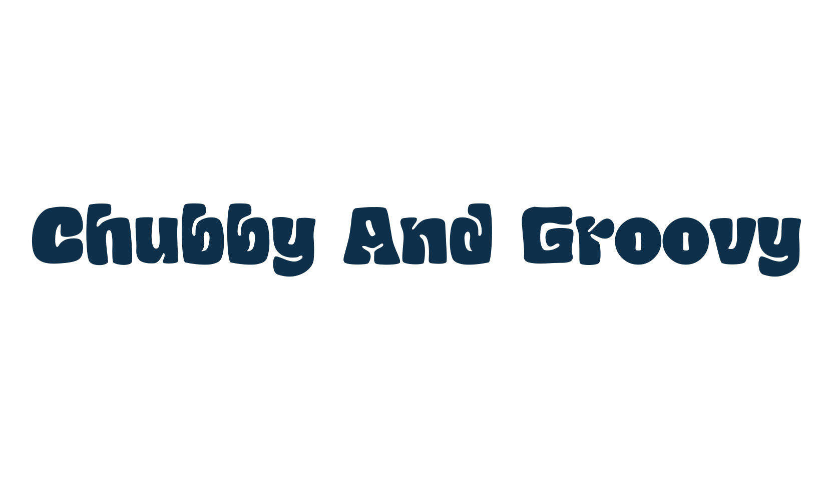 Chubby And Groovy, groovy font preview