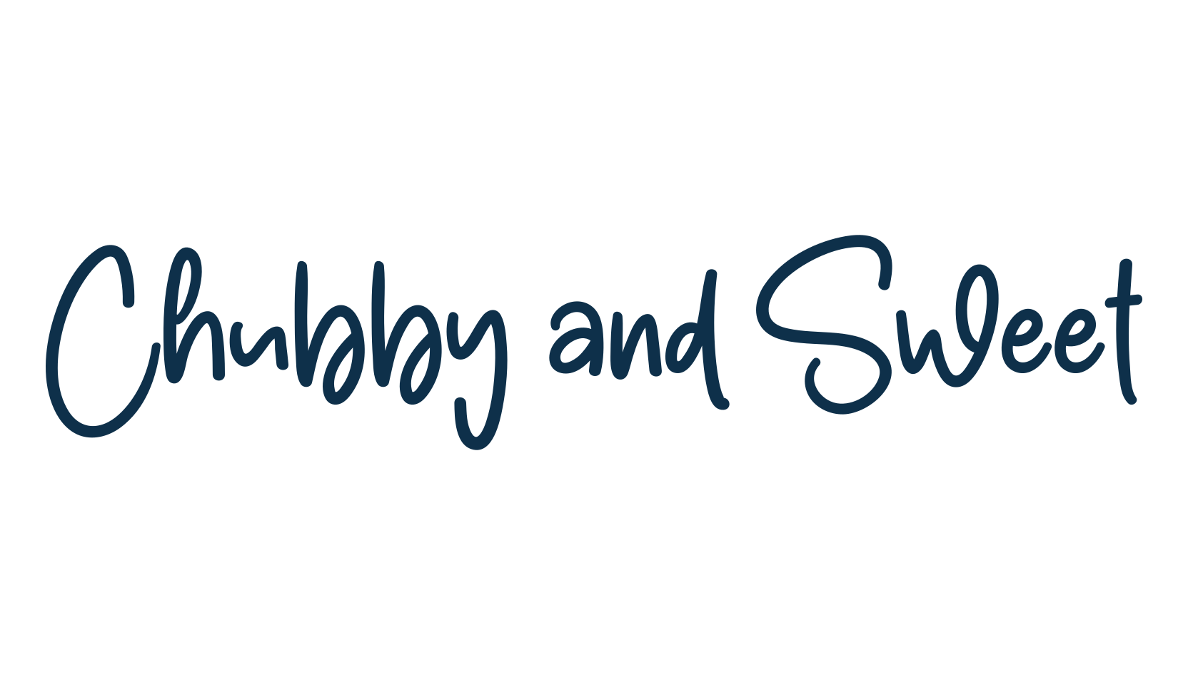 Chubby and Sweet, handwriting font preview