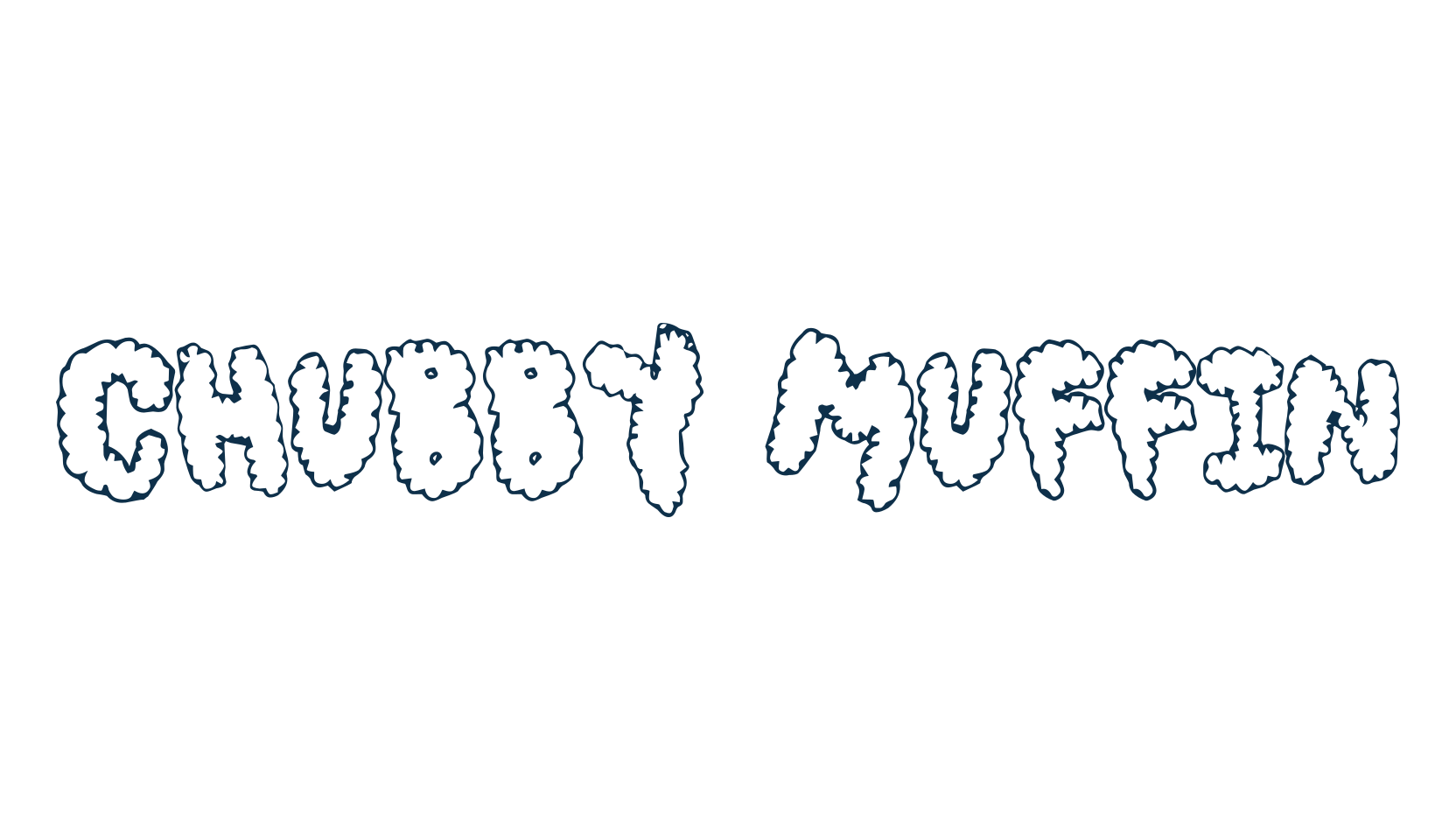 Chubby Muffin, fancy cartoon decorative font preview