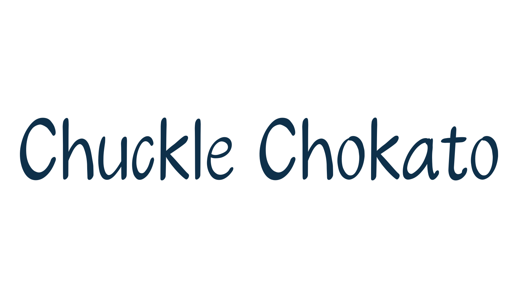 Chuckle Chokato, script handwritten fancy decorative calligraphy font preview