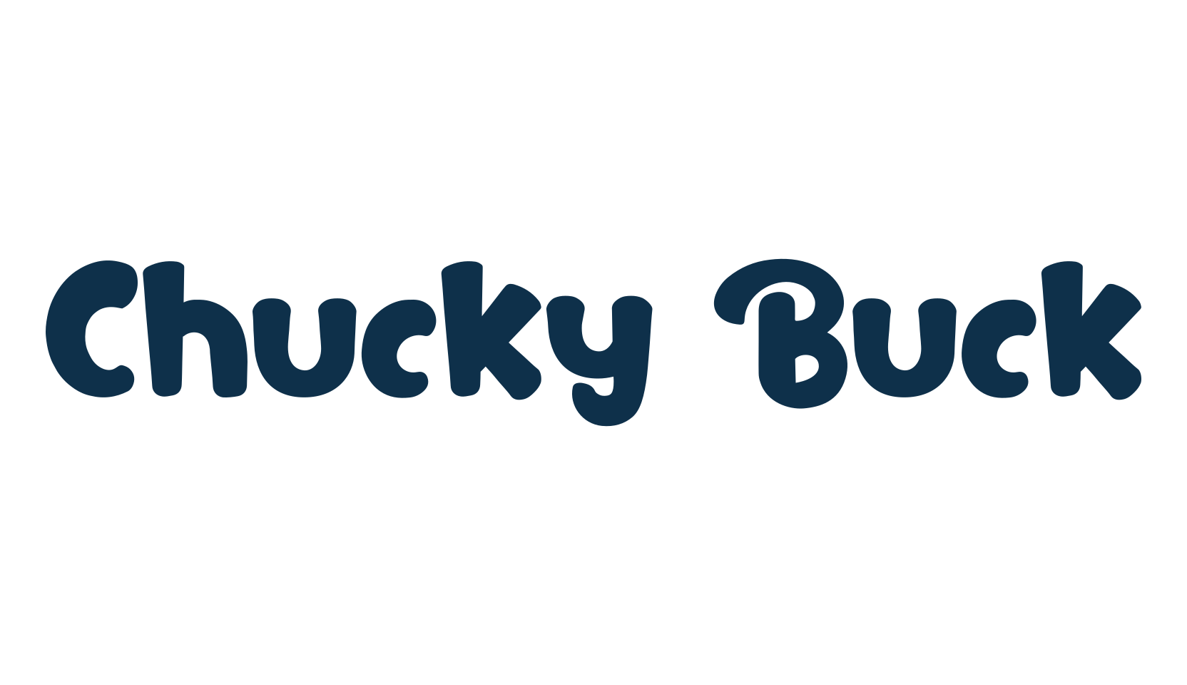 Chucky Buck, cartoon font preview