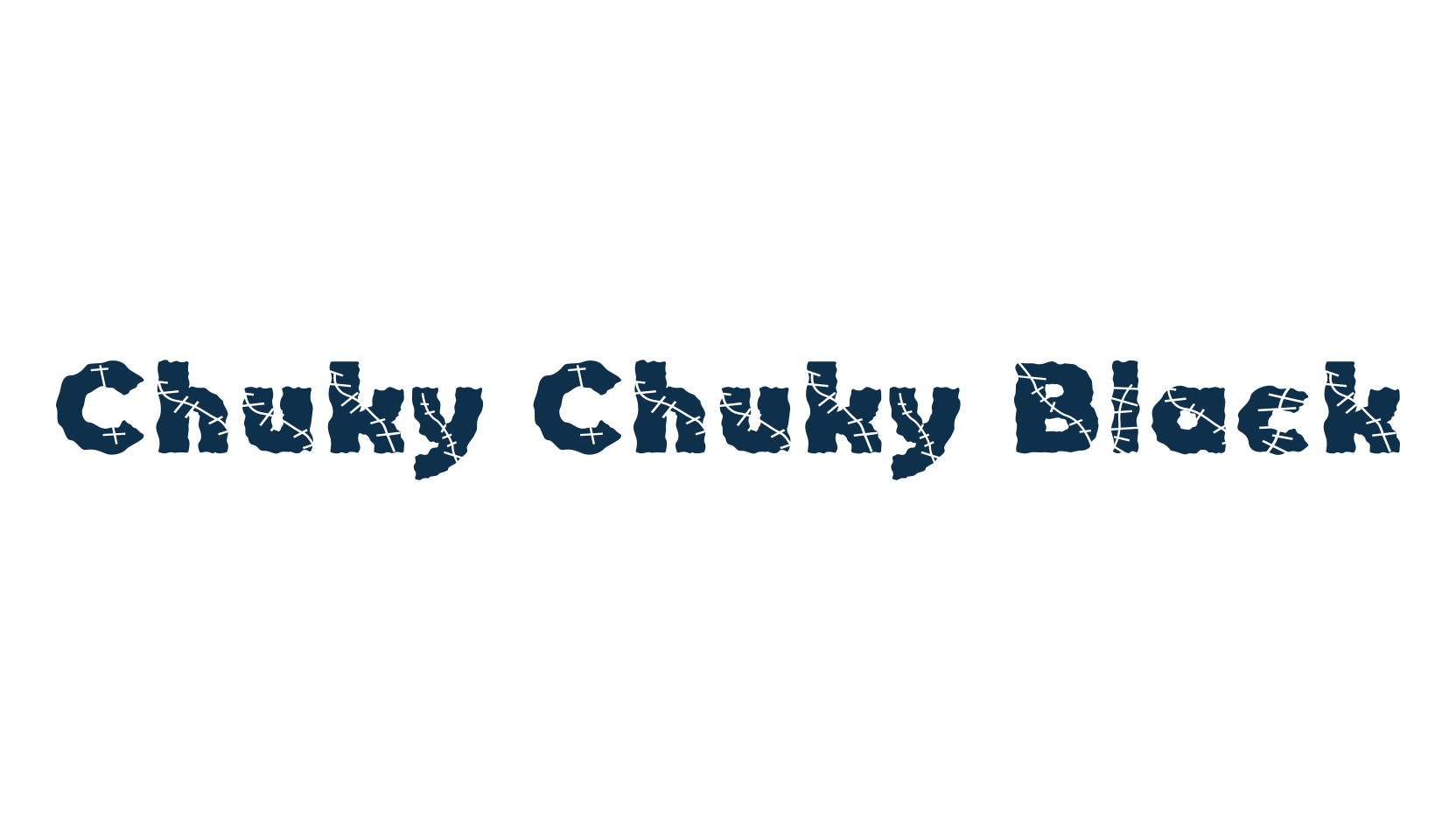 Chuky Chuky Black, halloween font preview