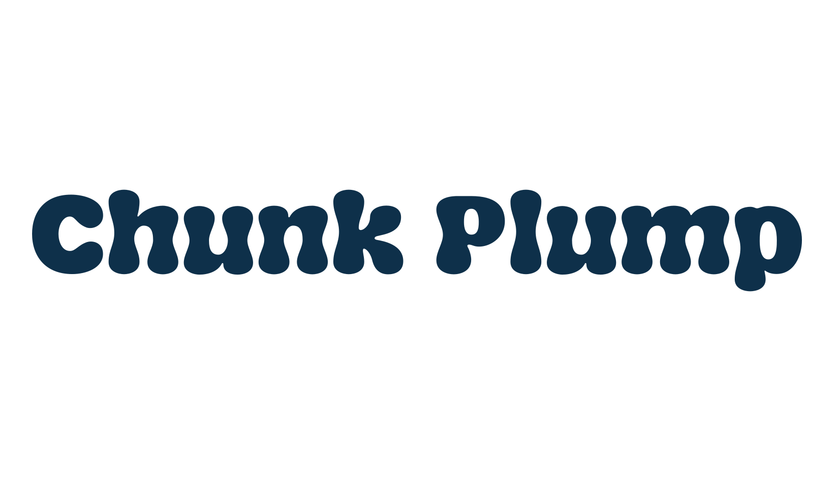 Chunk Plump, fancy groovy decorative font preview
