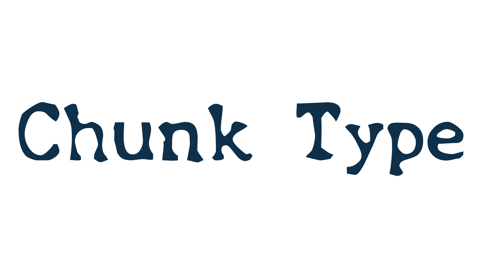 Chunk Type, typewriter font preview