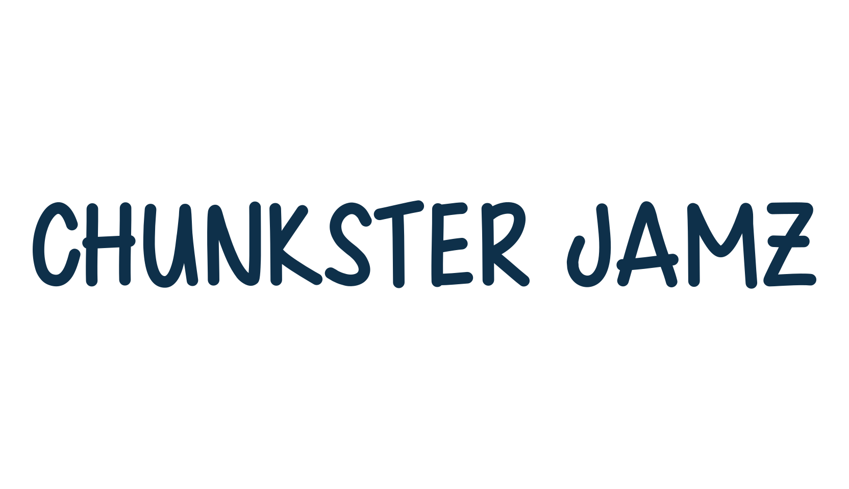 Chunkster Jamz, fancy cartoon decorative comic font preview