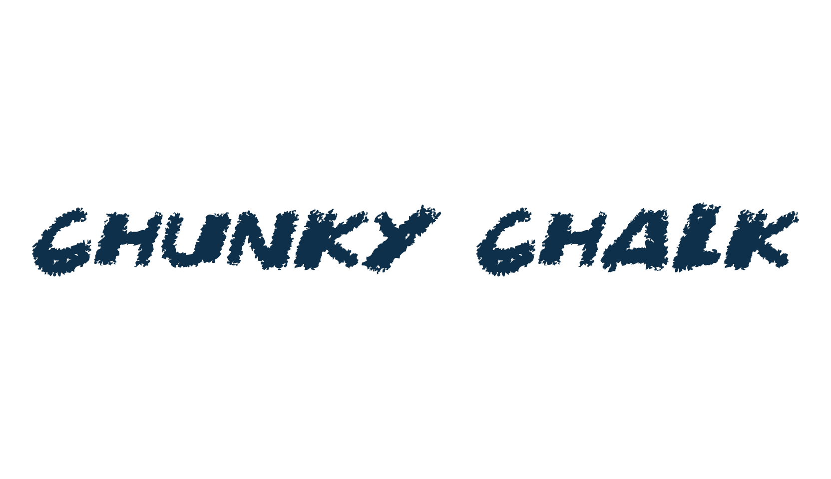 Chunky Chalk, script trash fancy decorative calligraphy font preview