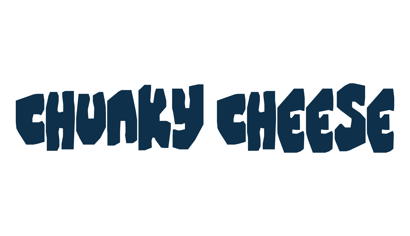 Chunky Cheese, fancy cartoon decorative font preview