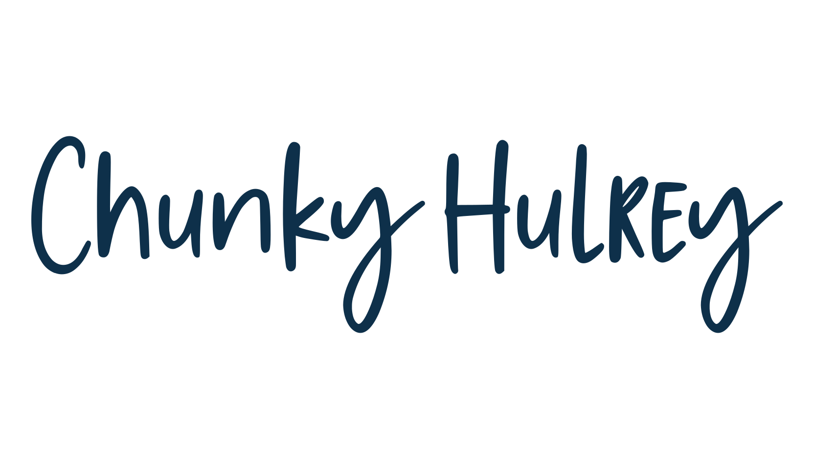 Chunky Hulrey, display market font preview