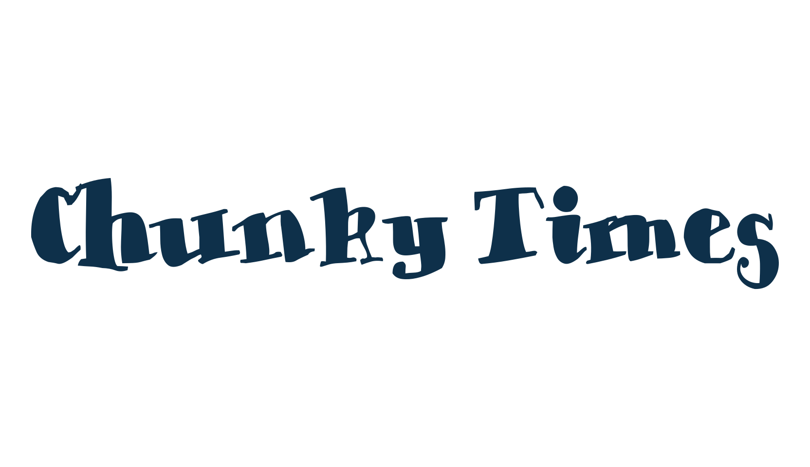 Chunky Times, cartoon font preview