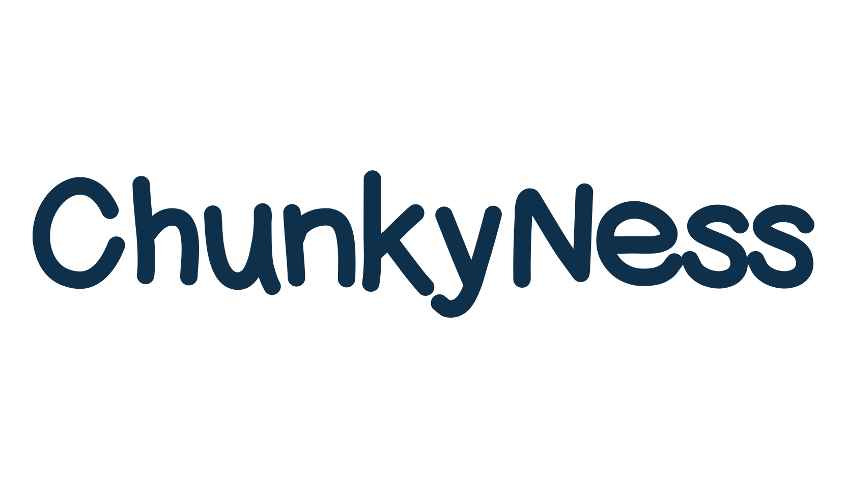ChunkyNess, handwriting font preview
