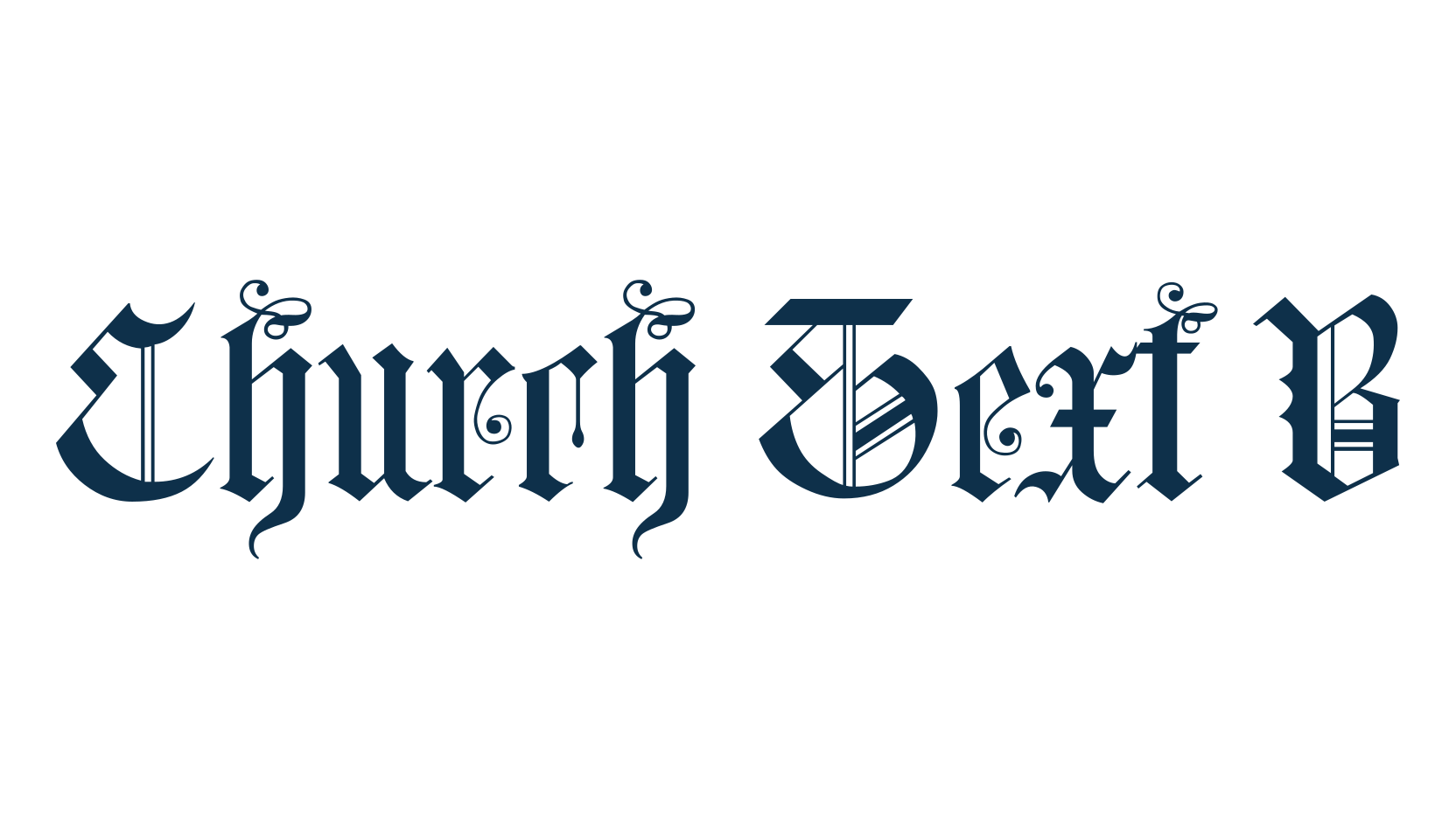 Church Text B, gothic medieval font preview