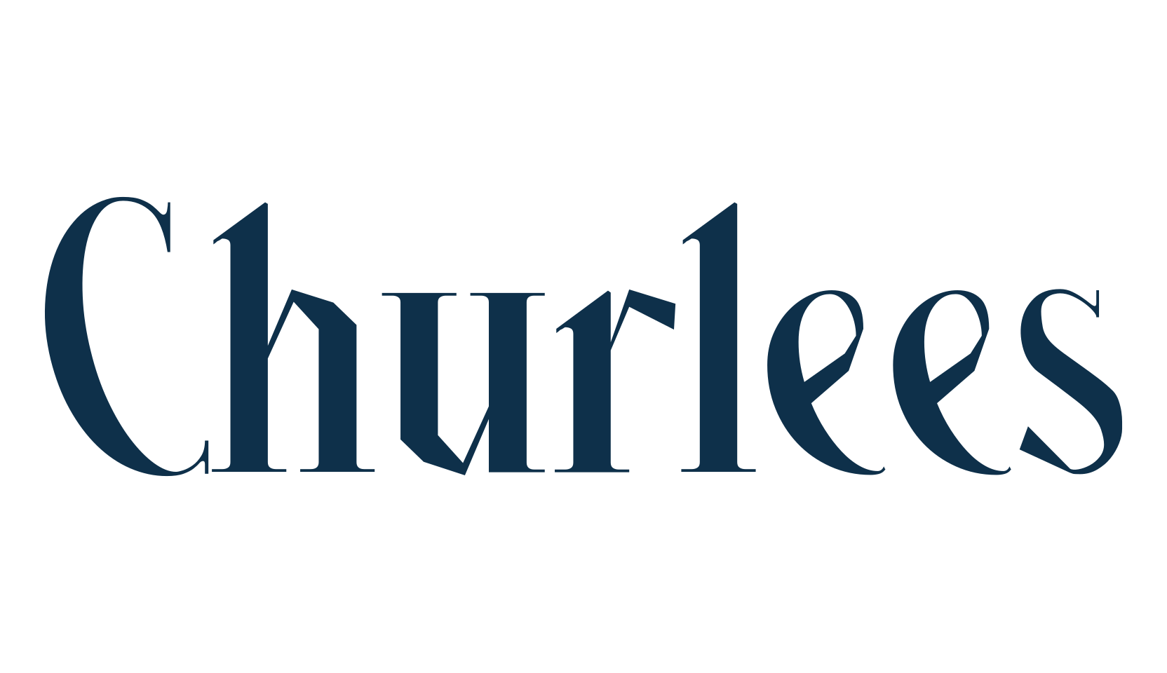 Churlees, fancy retro decorative font preview