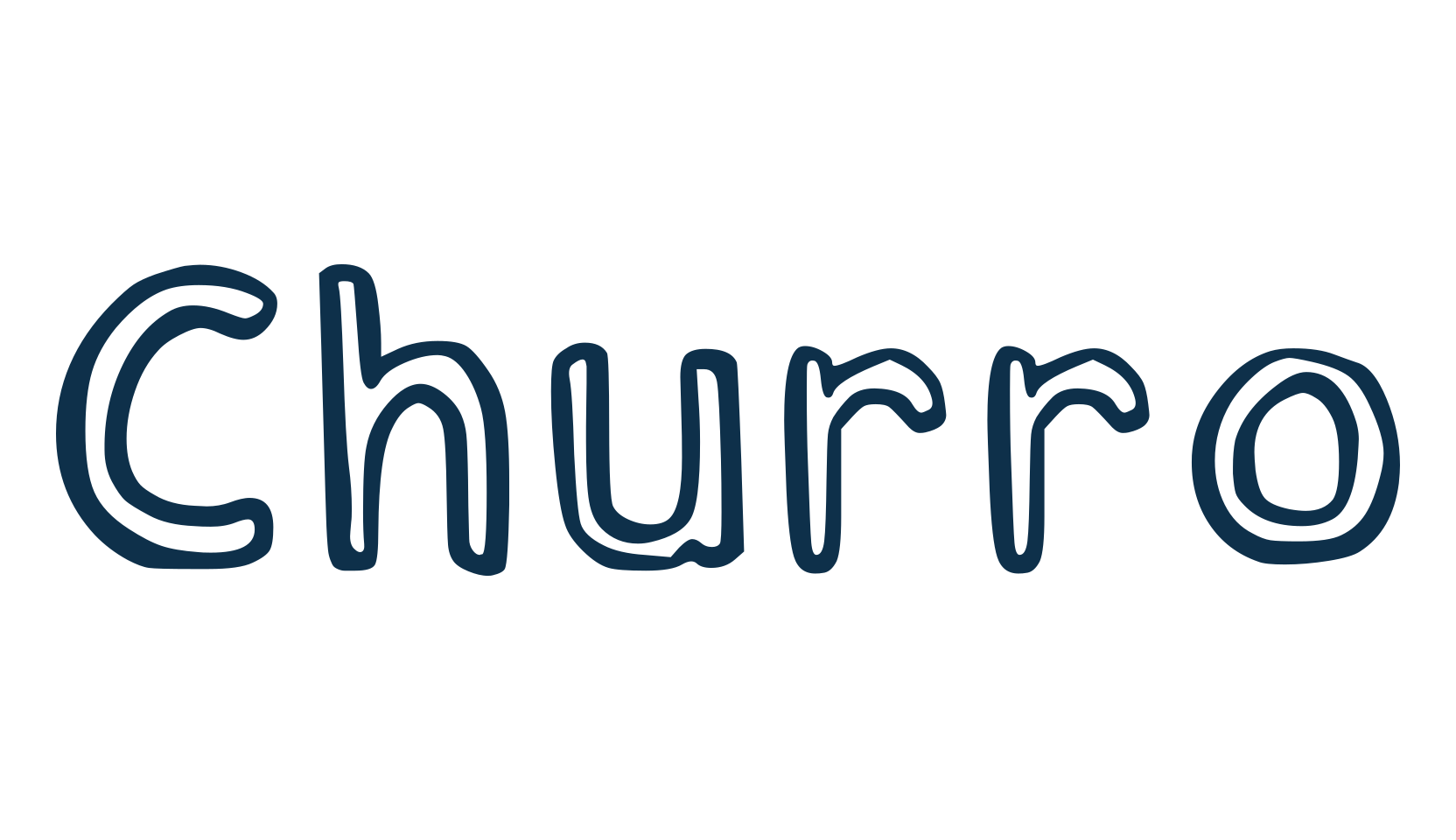 Churro, fancy cartoon decorative font preview