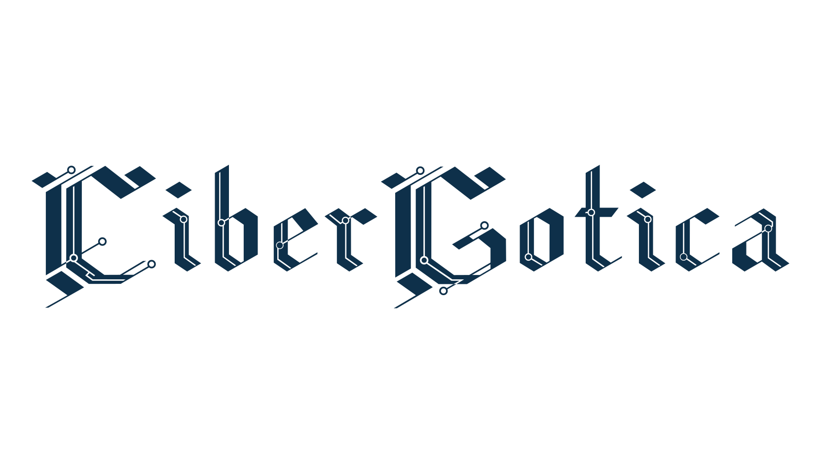 CiberGotica, modern font preview
