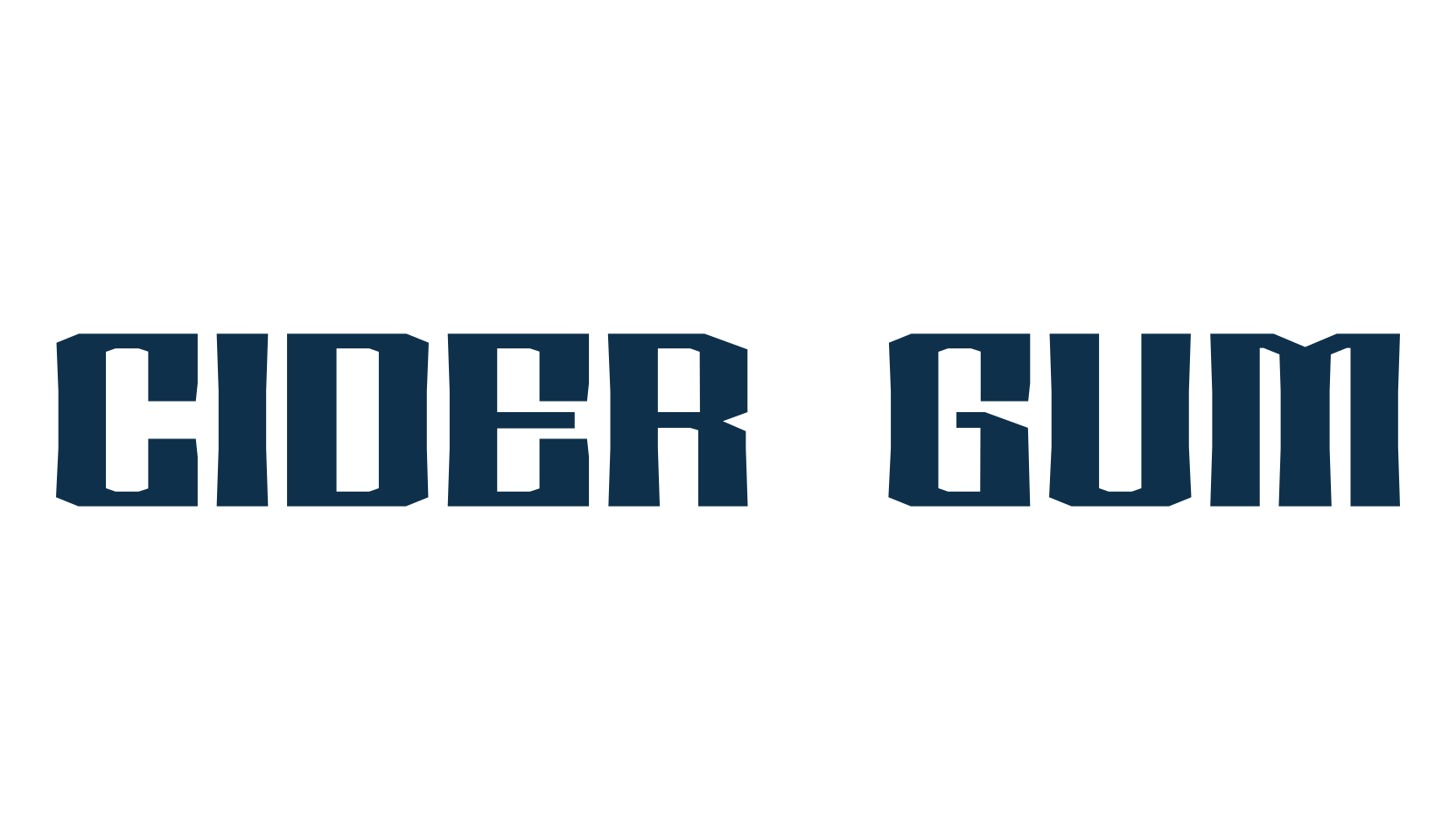 Cider Gum, various font preview